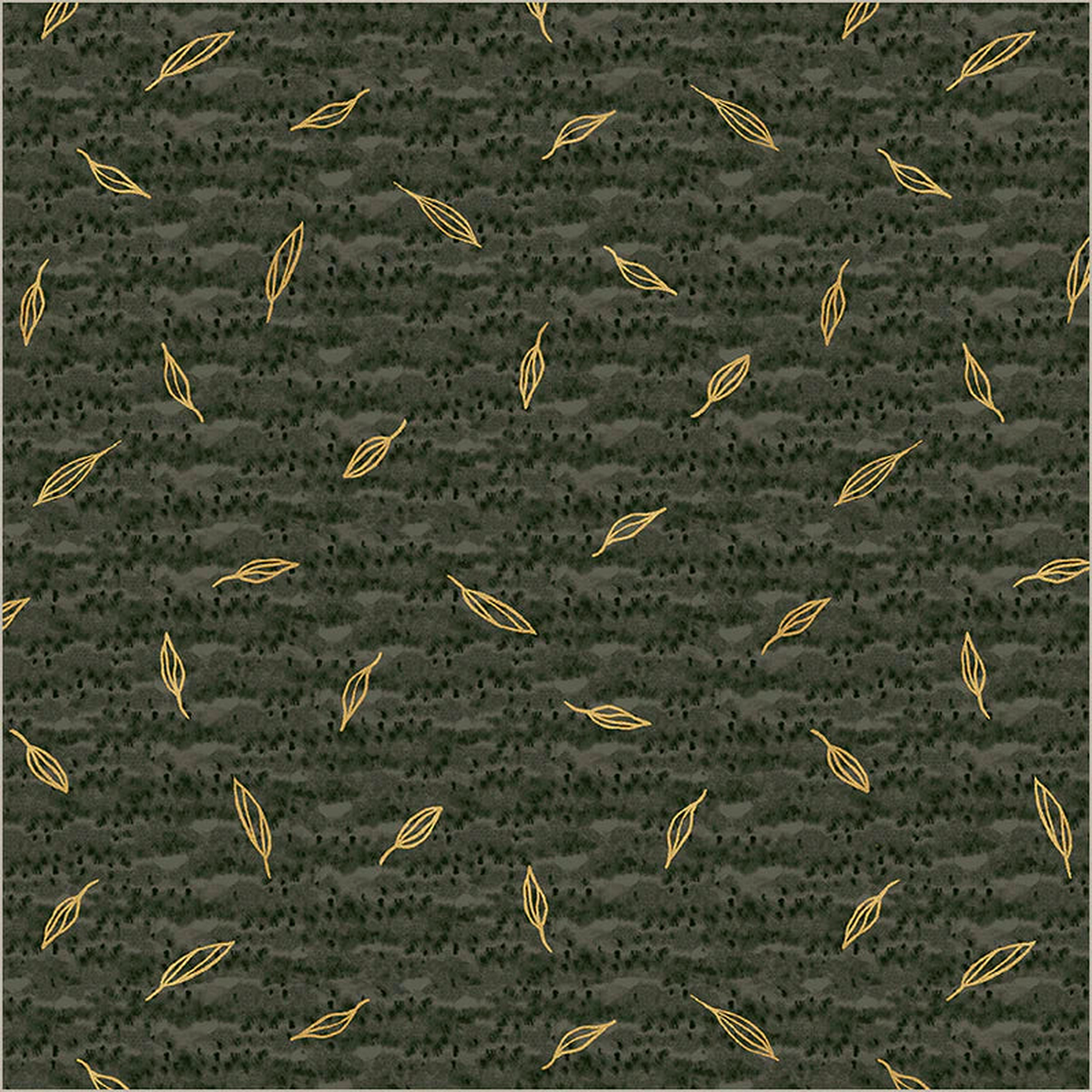 Fabric SPRIG Phthalo Green, from FLORA and FORM Collection by Essoldo Designs for Windham, 54783DM-4 - fat 1/4 (18"x22")