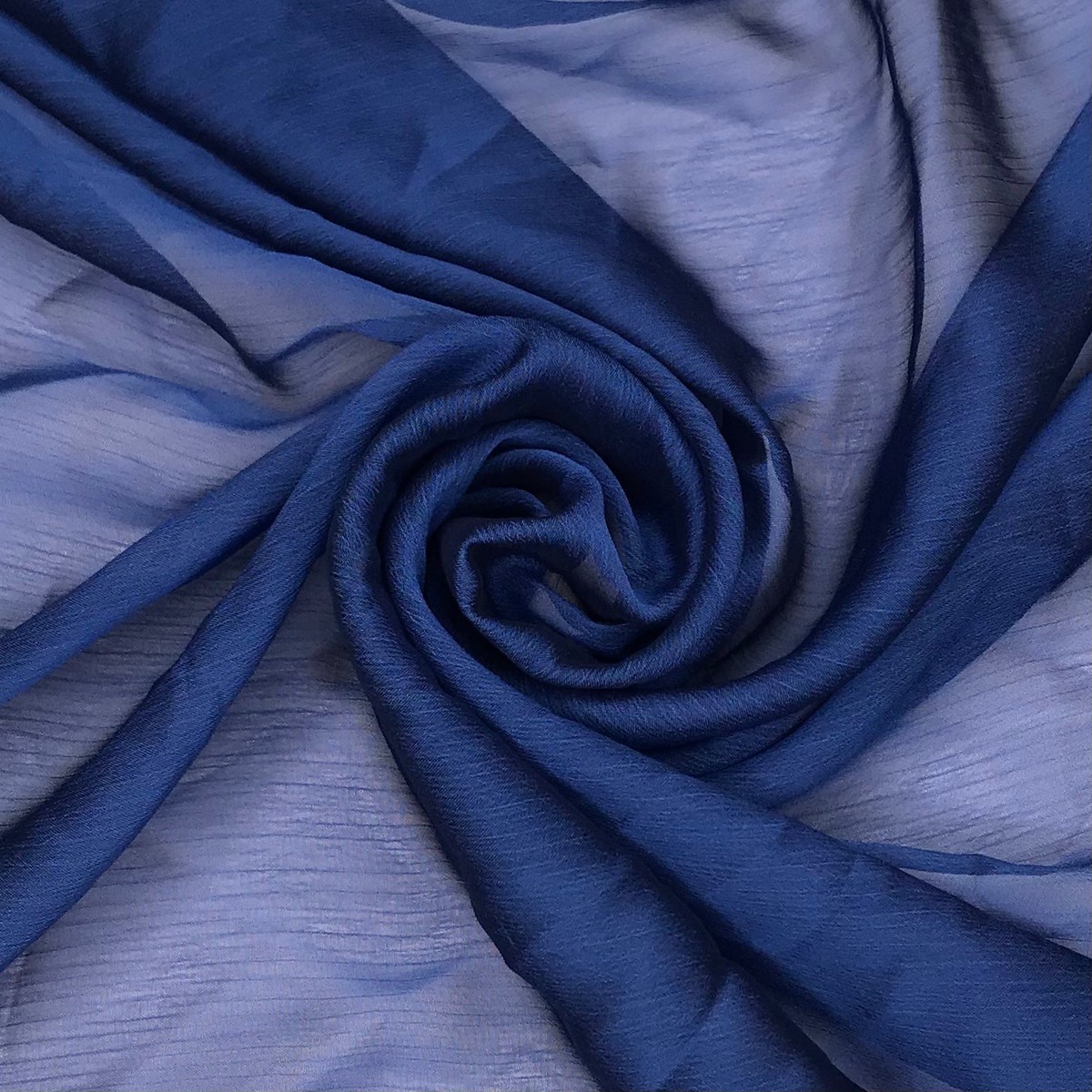 Into The Deep - Chiffon Poly Woven - Blue - 2.8M Bundle