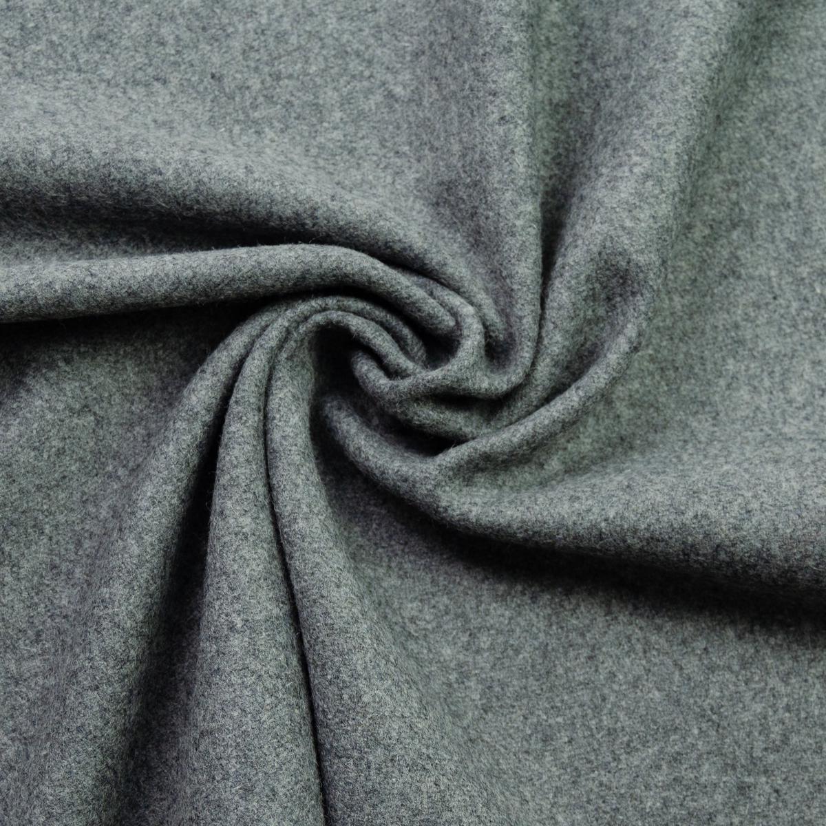 Rousseau Stormy Grey Wool Fabric