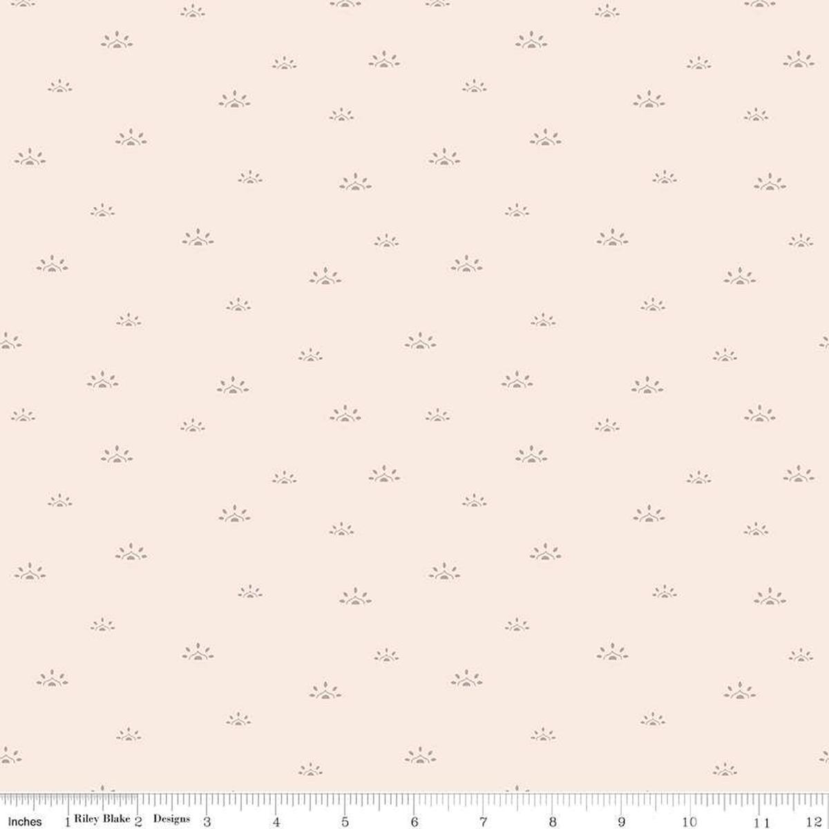 Fabric Riley Blake Latte Woodblock Winged Medley by the Quarter Yard C15915-LATTE