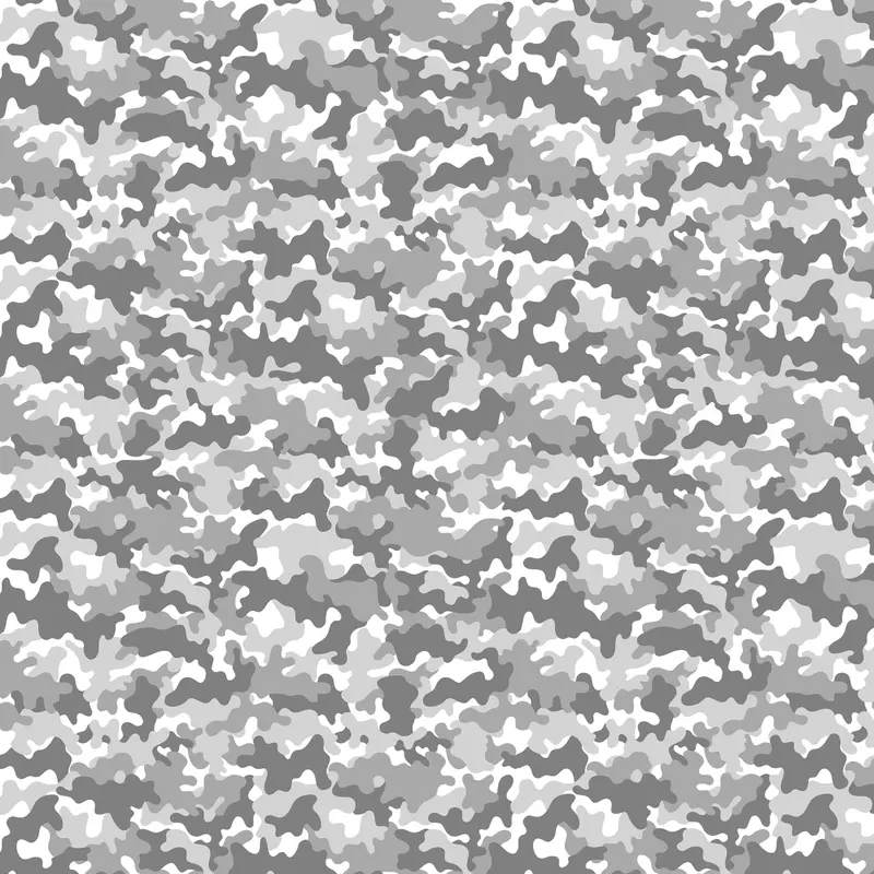 Vibrant Camouflage Fabric - Gray
