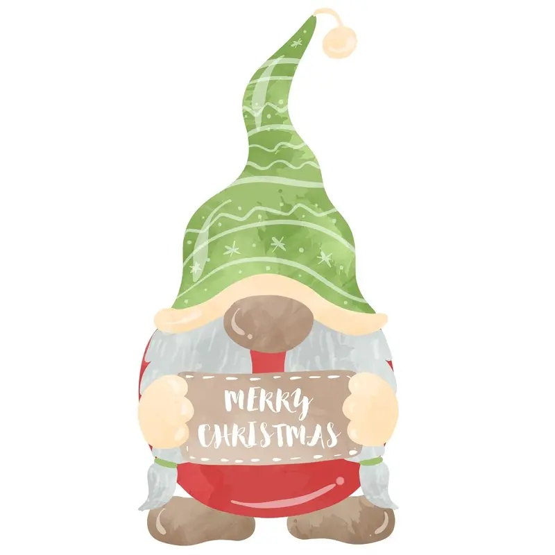 Gnomes For Christmas #2 Fabric Panel
