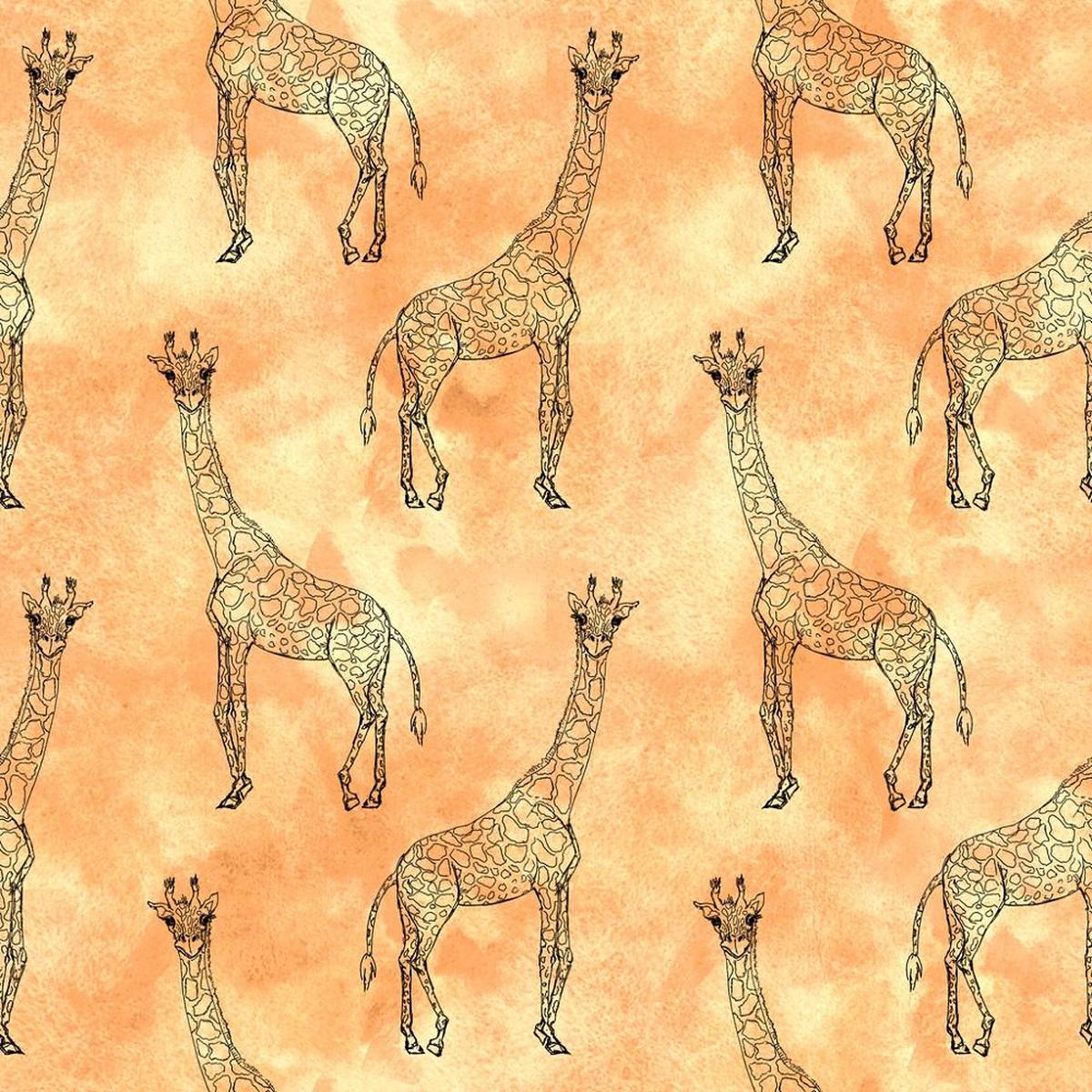 Safari Giraffe Allover Fabric
