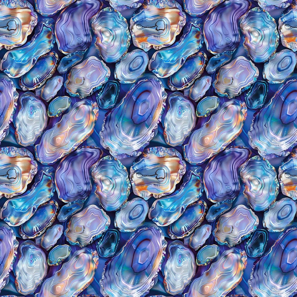 Abalones Pattern 10 Quilting Cotton Fabric