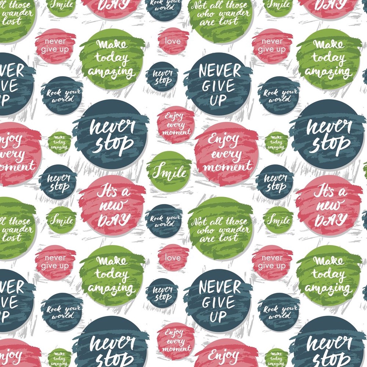 Badges Of Inspiration Fabric - Multi
