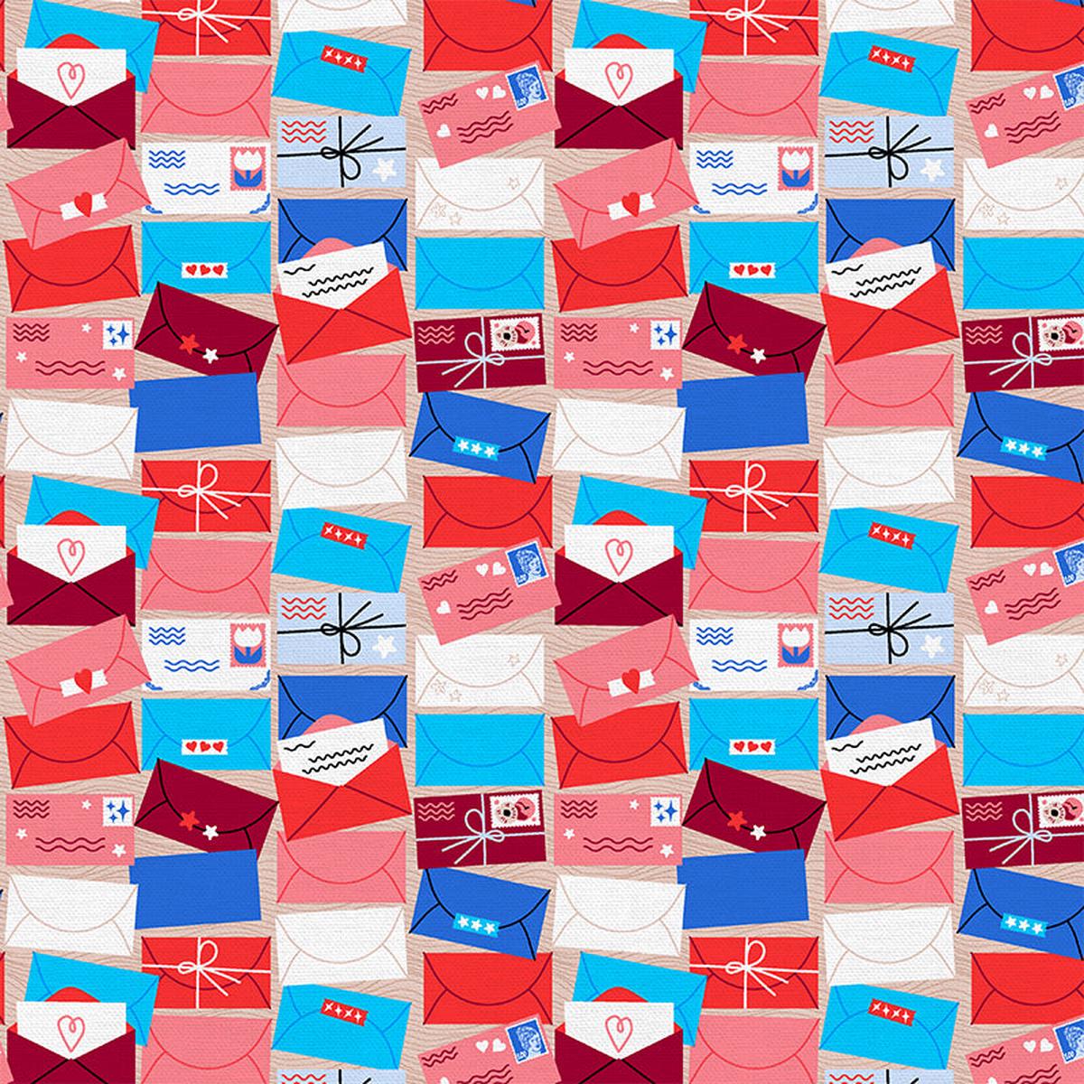 You've Got Mail - Red/Blue - Rayon