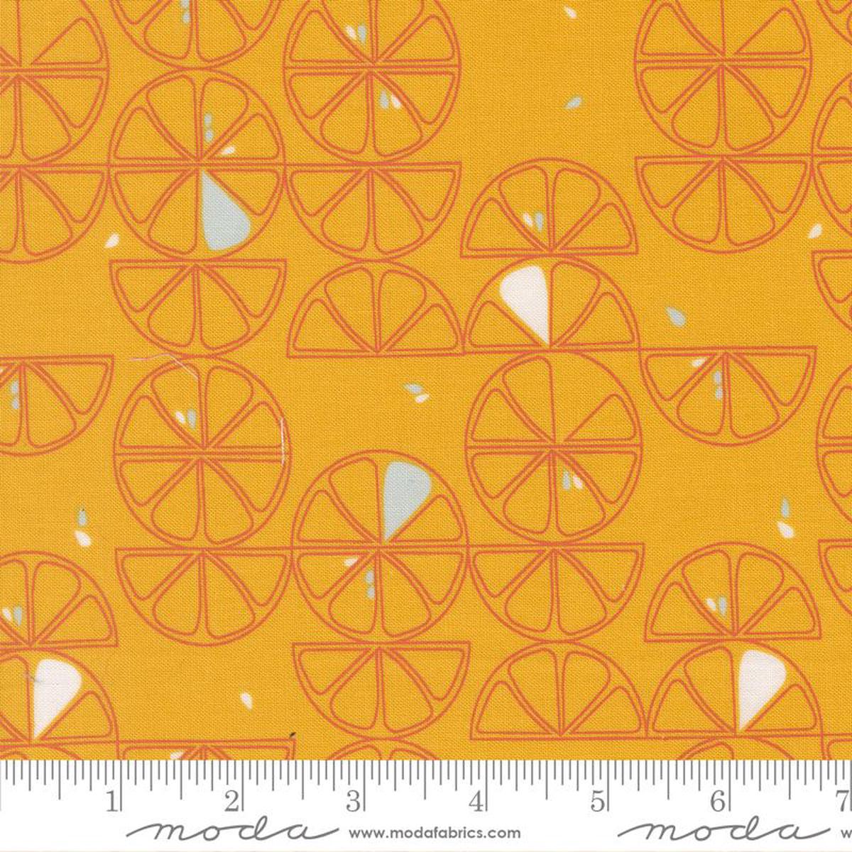 Balisong Quilt Fabric - Lemon Slice in Sunbeam Yellow - 11661 15