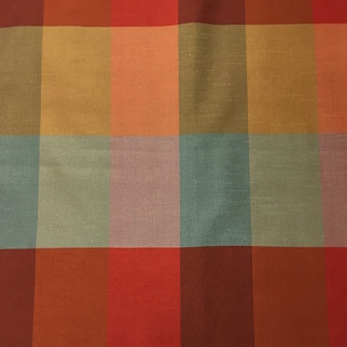 Fabric Buffalo Check Faux Silk Fabric 54" Wide for Home Decor, many colors