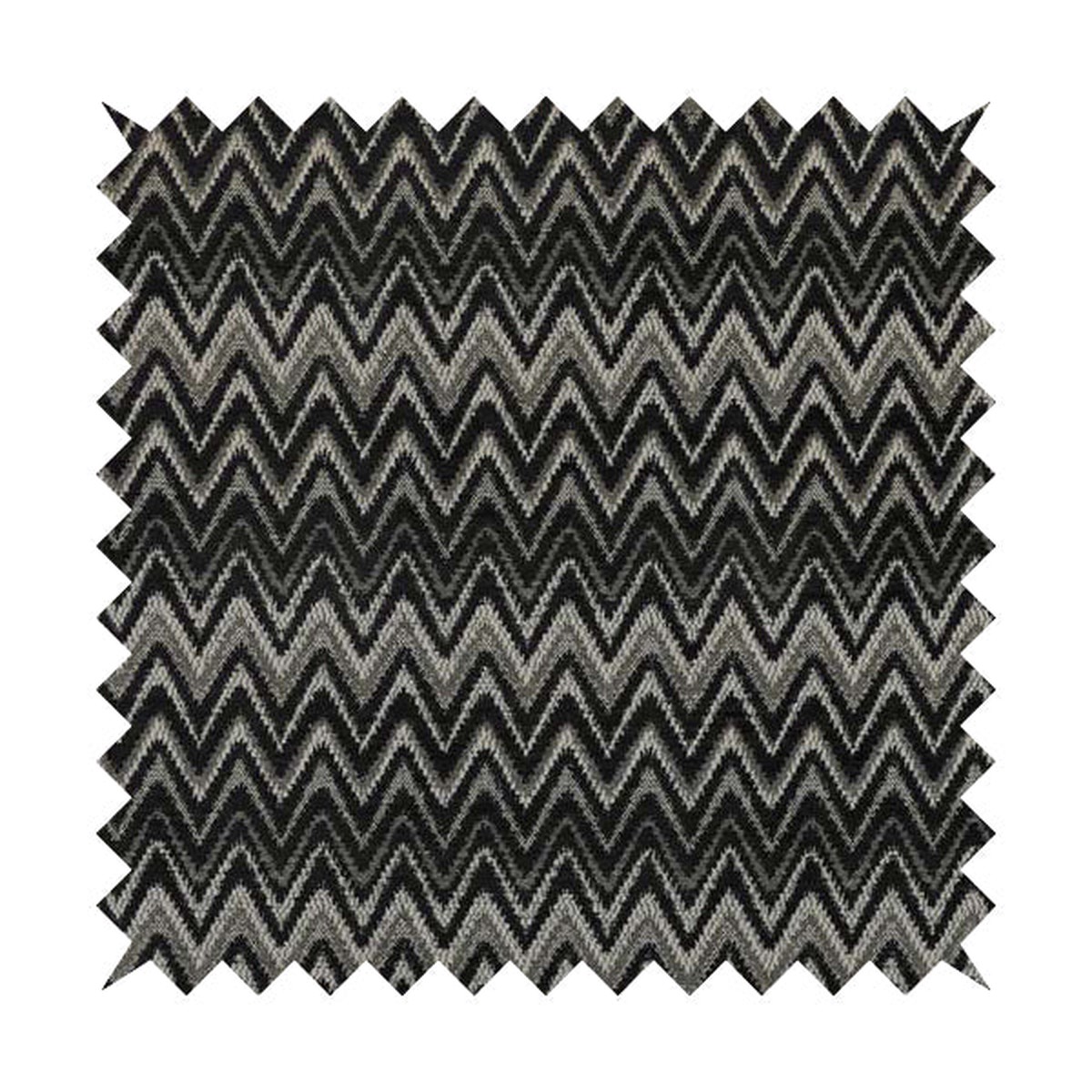 Zanzibar Chevron Pattern Soft Textured Chenille Material Grey Colour Upholstery Fabrics
