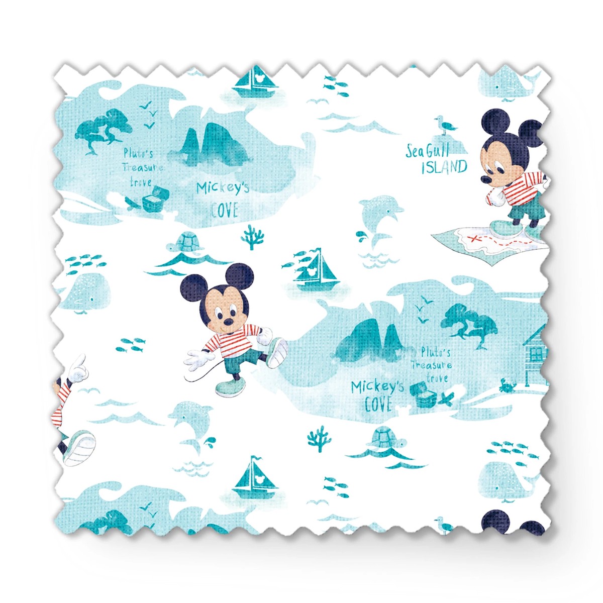 Disney Mickey Mouse Map Exploration Fabric