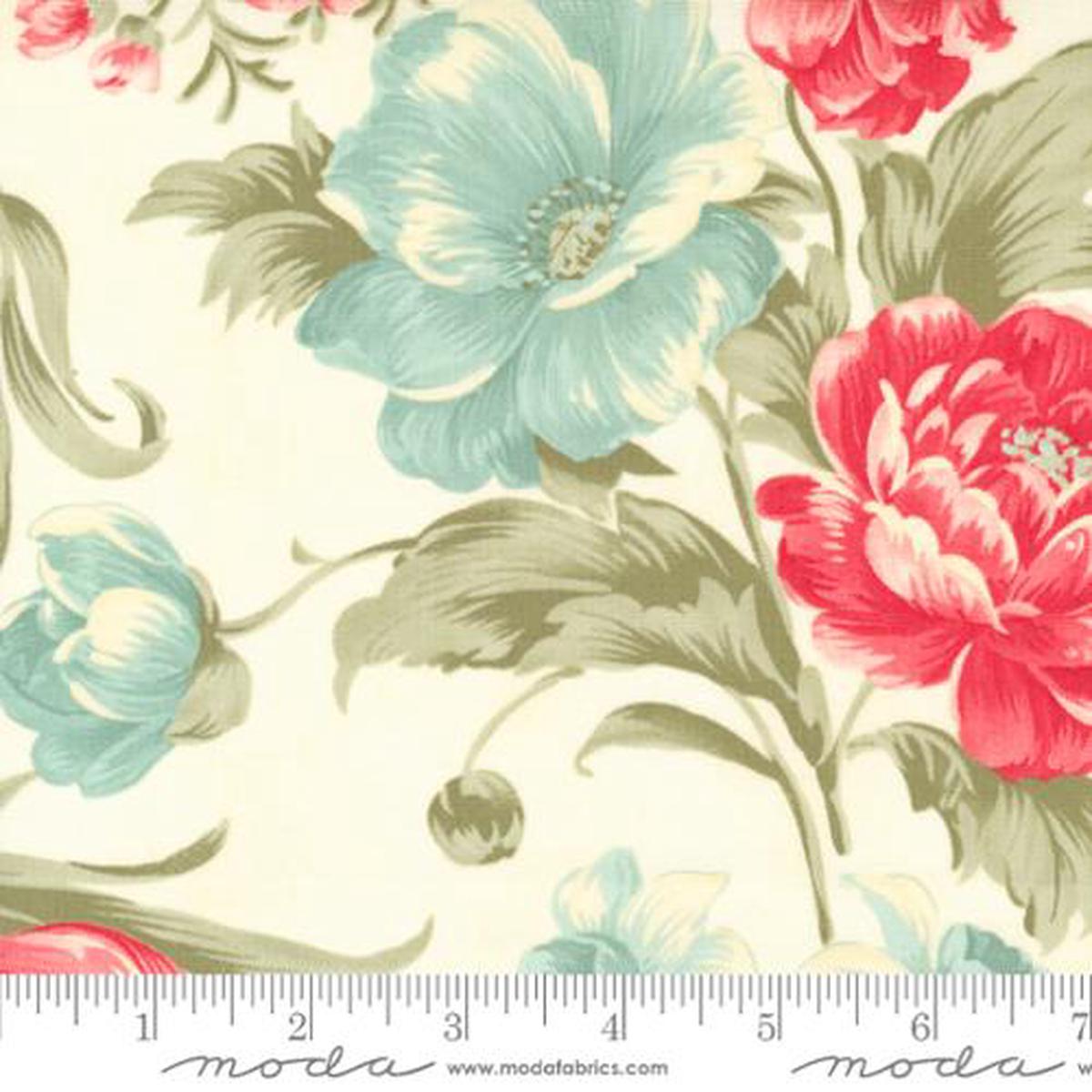 Collections Cause Etchings-Bold Blossoms Large Floral-Parchment