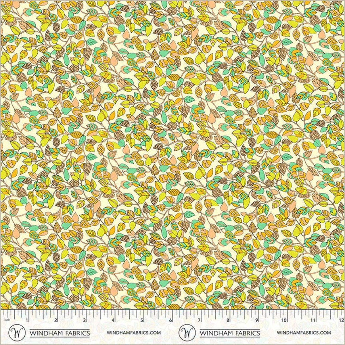 Sunshine Hebe Cream High Density Cotton 44"/45" Fabric Per Yard