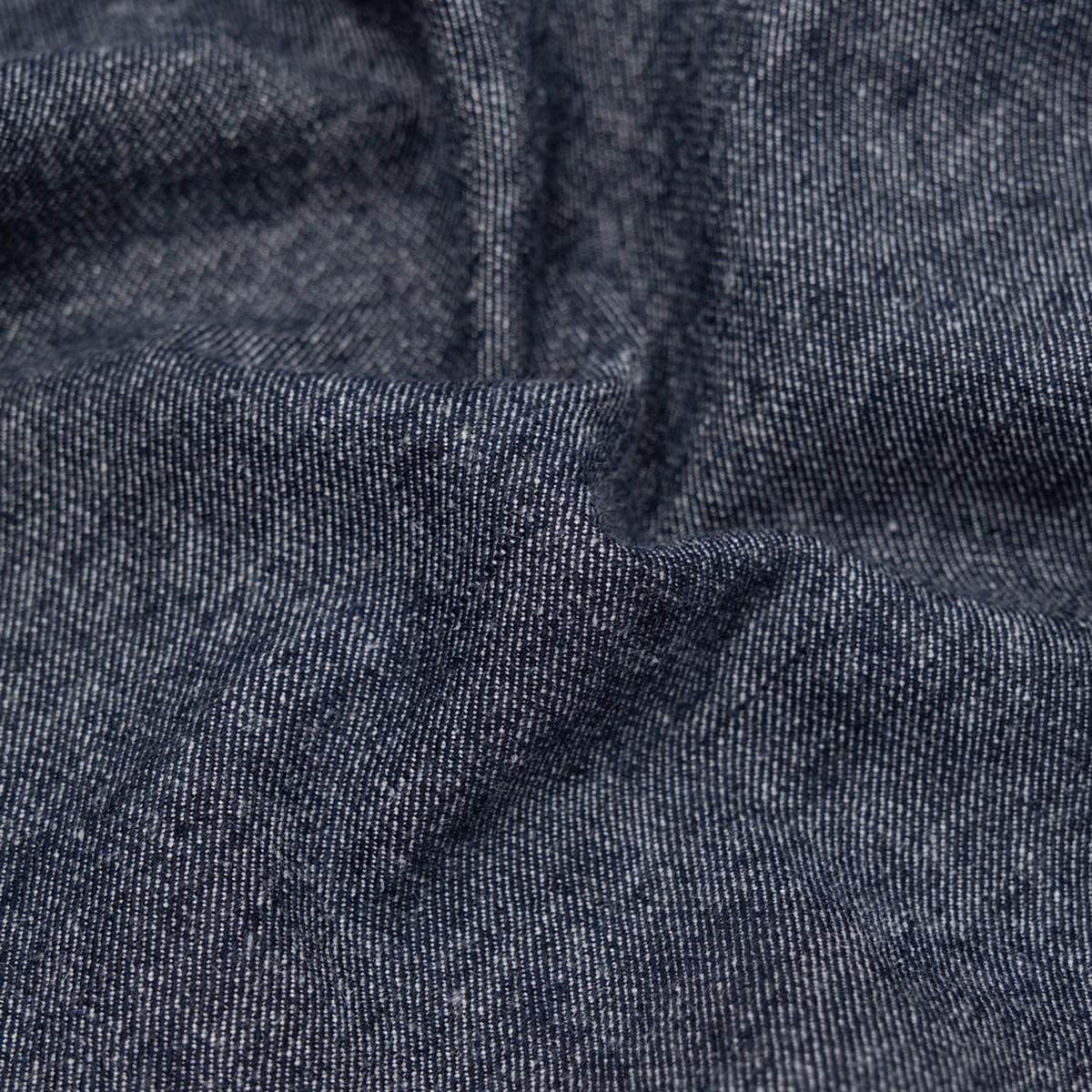 7.5oz Linen Cotton Chambray Denim - Ink
