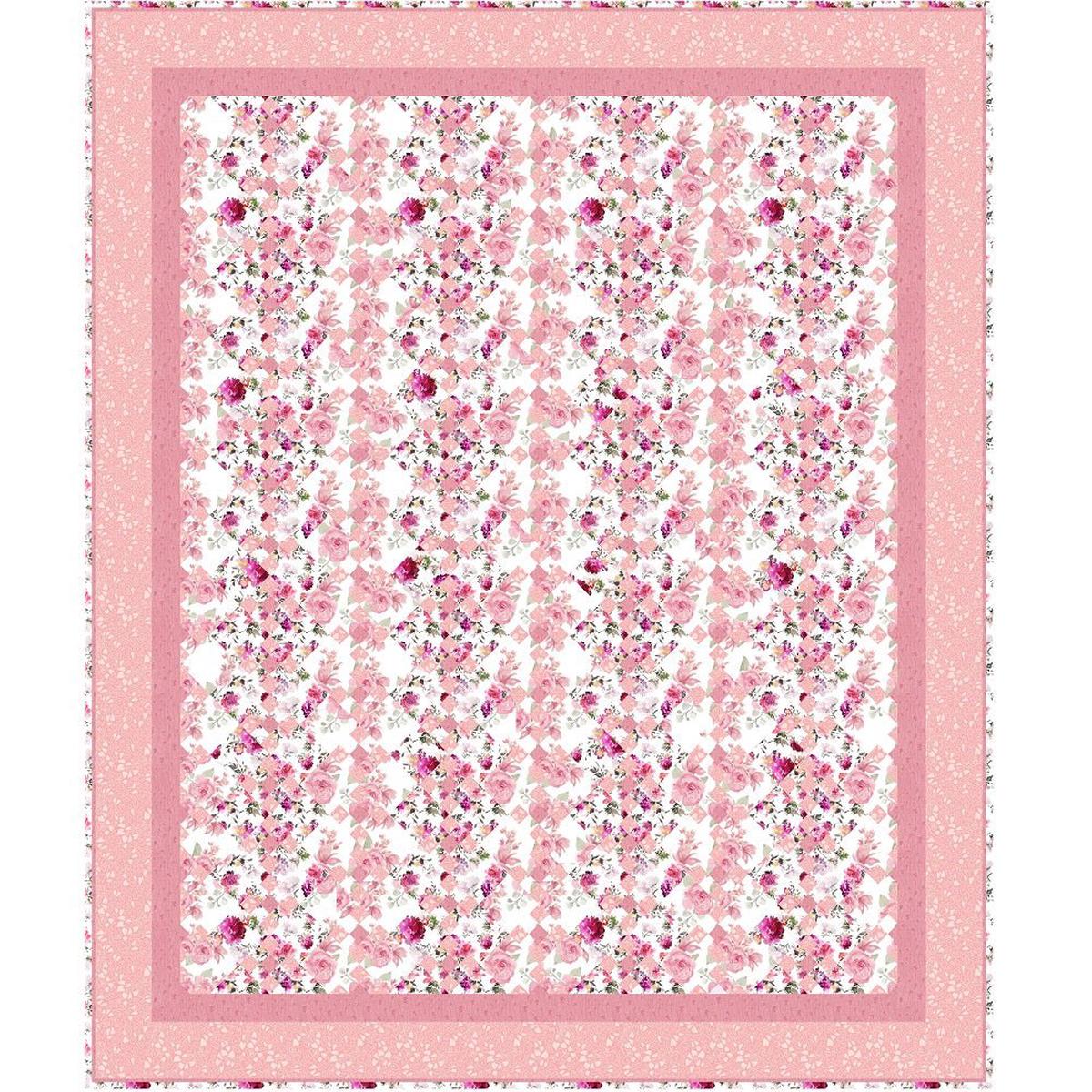 Its Raining Roses Quilt Kit - 64 12 x 77