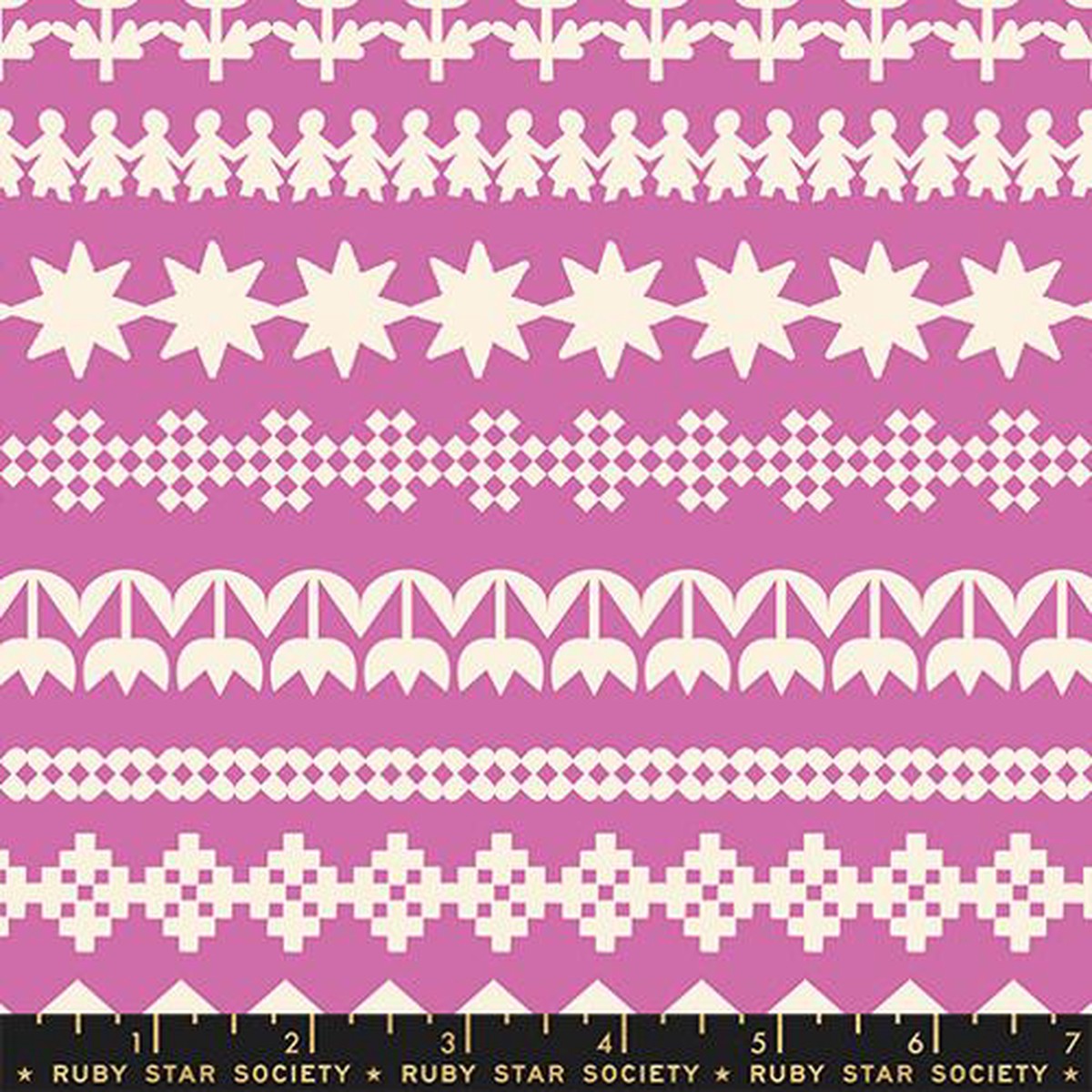 Paper Cuts 2 Heliotrope Lavender Stripes Knit Cotton 43"/44" Fabric Per Yard