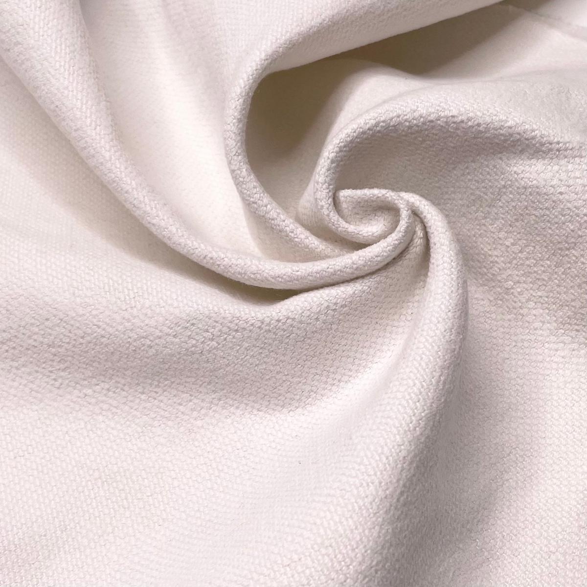 Camembert - Brushed Cotton Woven - White - 0.7M Bundle