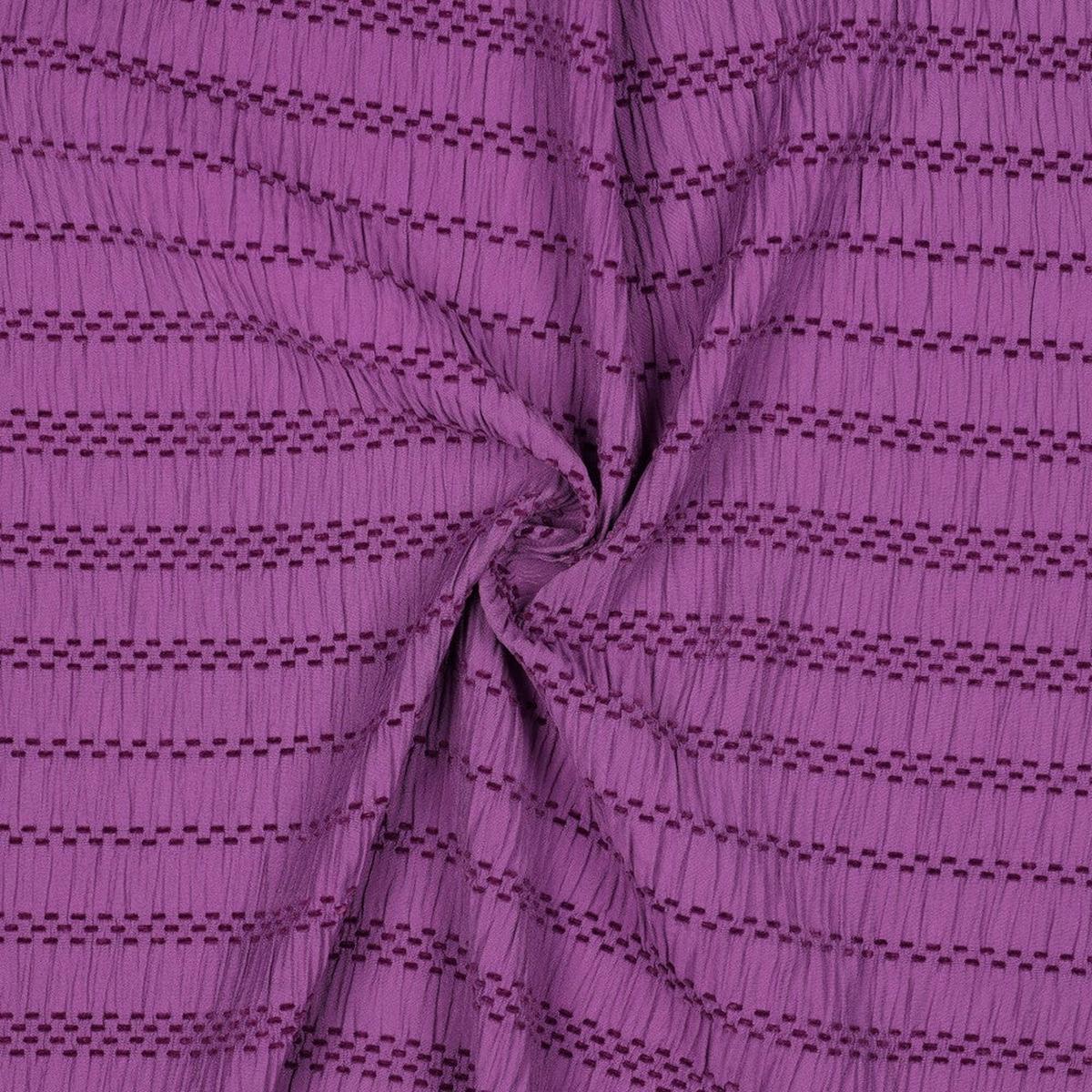 Seersucker stripe - mauve (price per 10cm)
