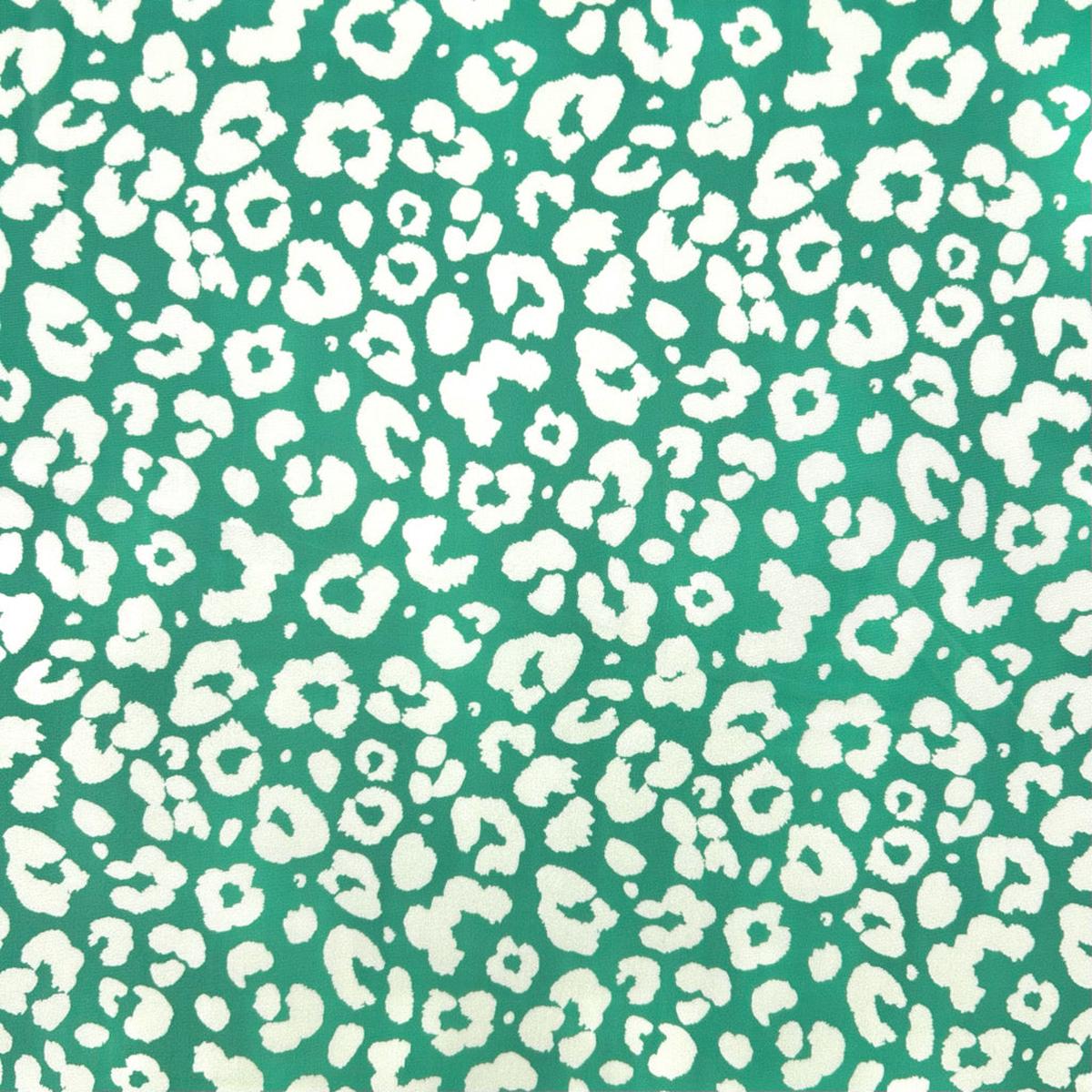 Green Leopard Swimwear Jersey Fabric