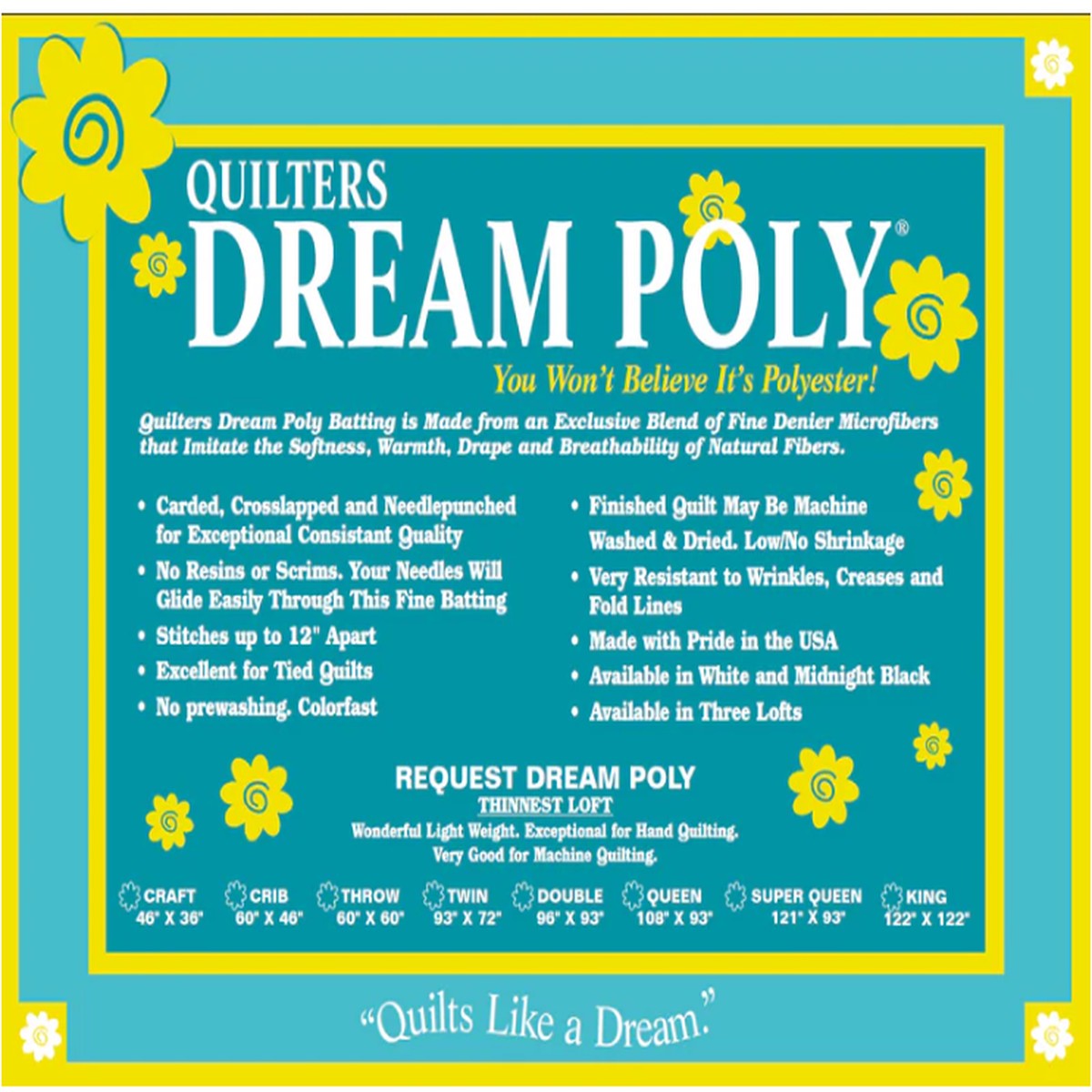 Quilters Dream Poly - Twin