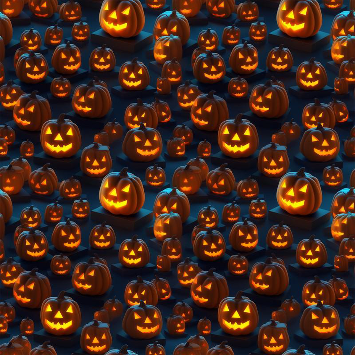 Scary Halloween Pattern 9 Quilting Cotton Fabric
