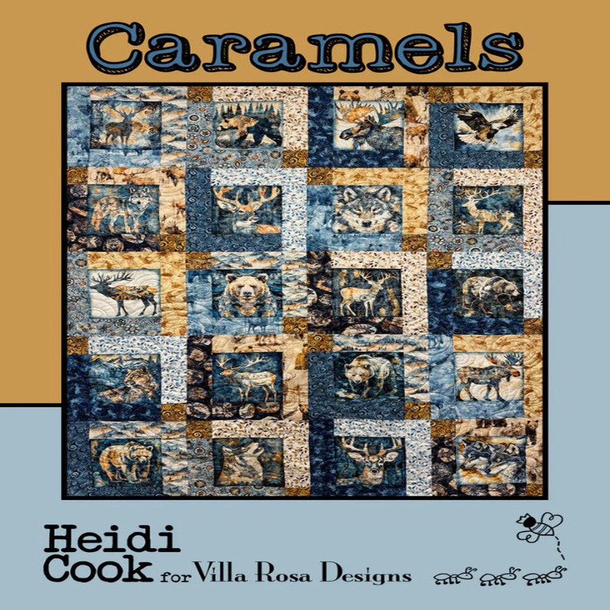 Caramels Quilt Pattern 48"x60" Heidi Cook Villa Rosa Designs VRD-CARAMELS