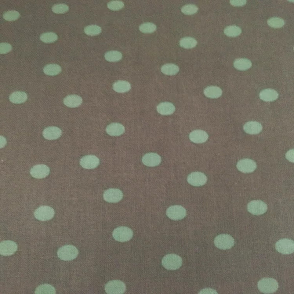 EMMA & MILA AQUA GRAY BACKGROUND COLOR POKA DOT PATERN 100% COTTON BY THE YARD