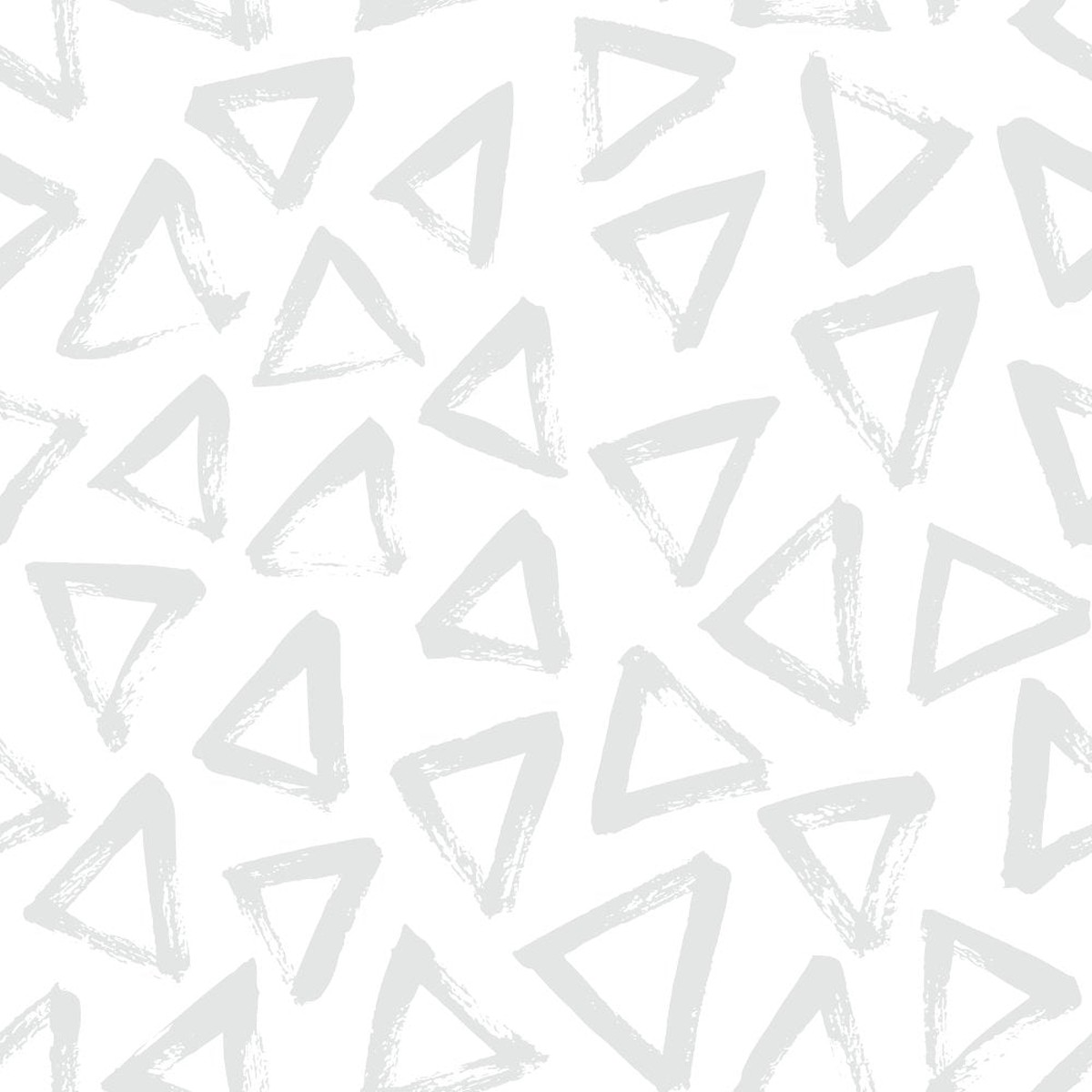 Hand Drawn Triangles Fabric - Platinum