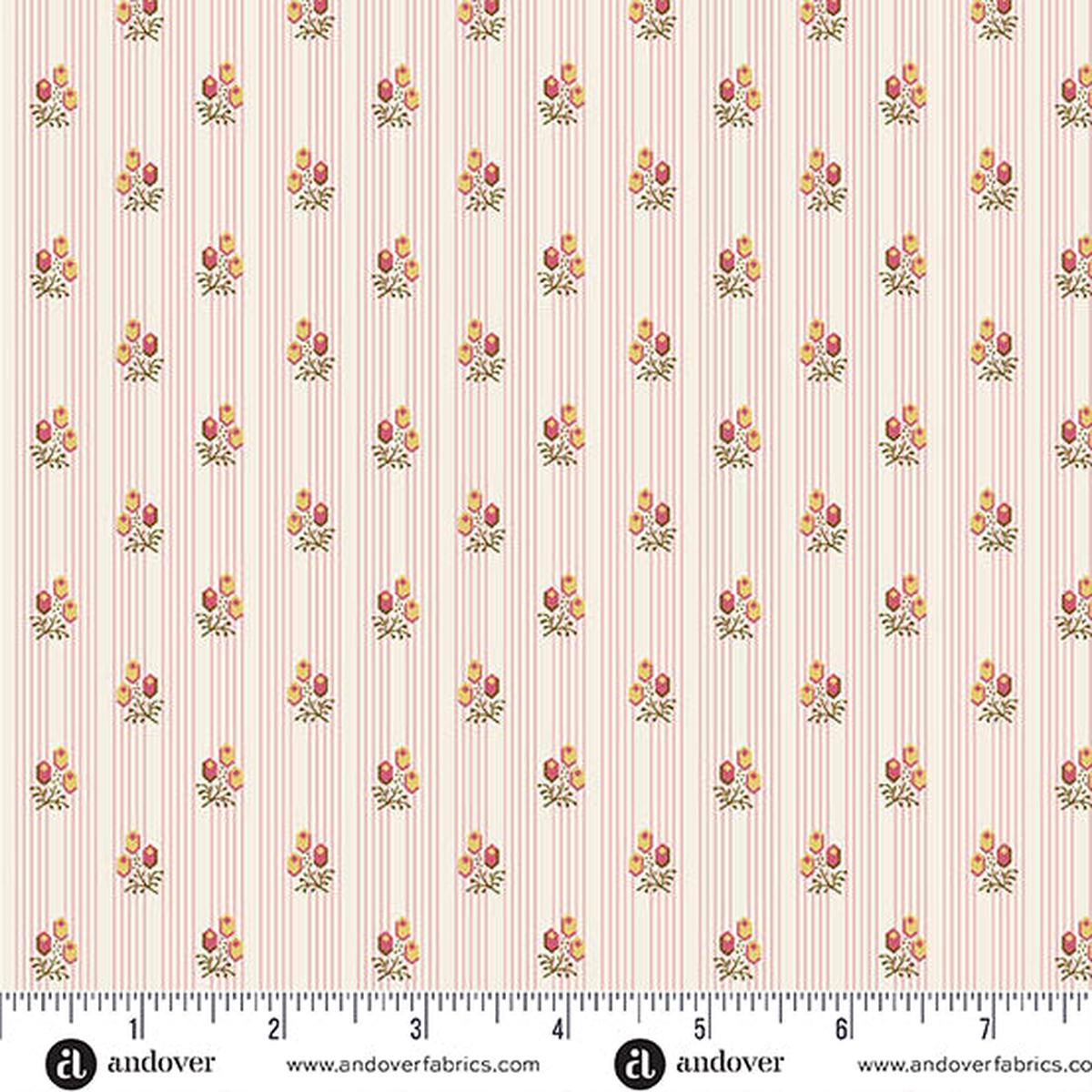 Fabric JUDITH PINK, A-1541-E from Holbrook Collection by MAX AND LOUISE for Andover