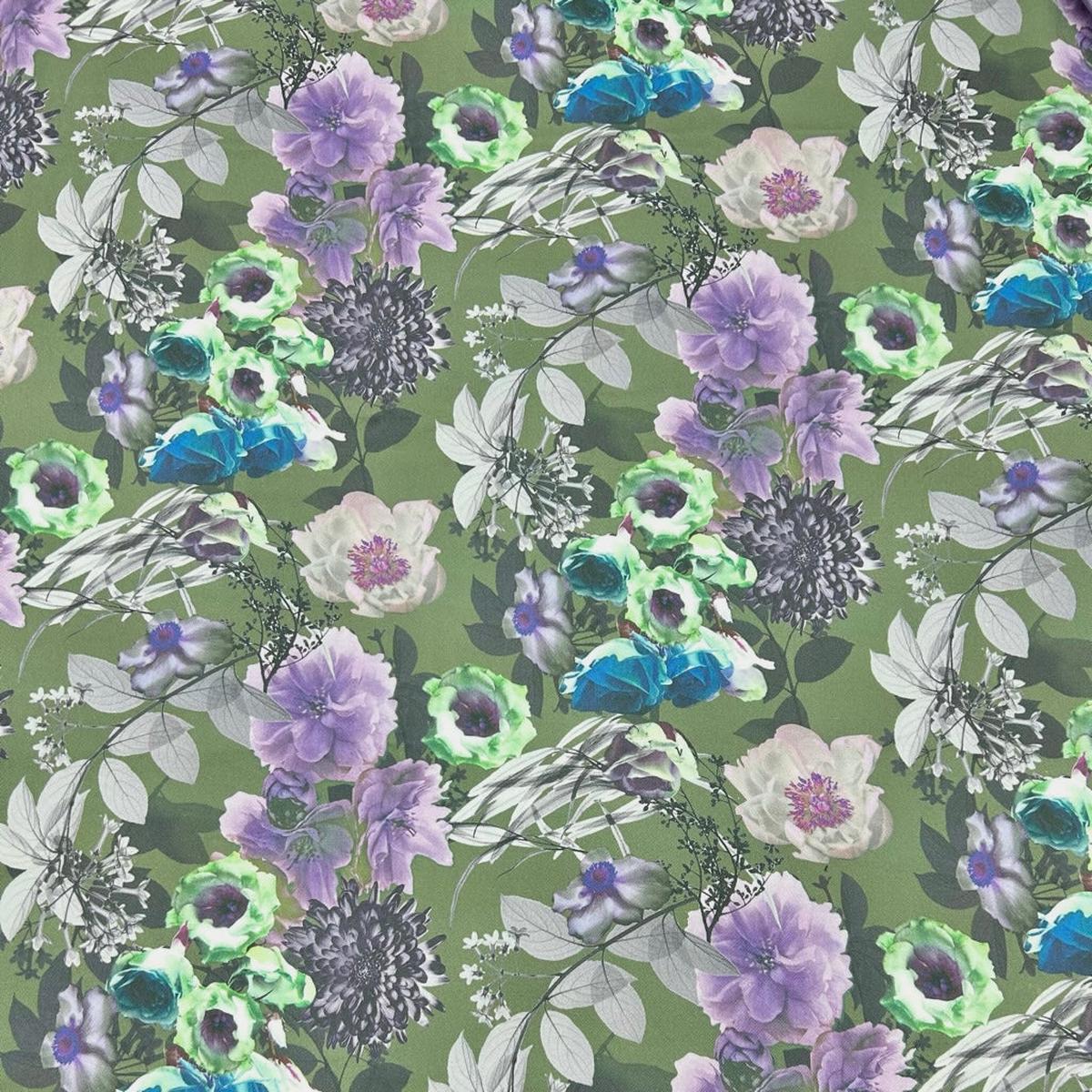 Mystic Bloom Stretch Denim Fabric