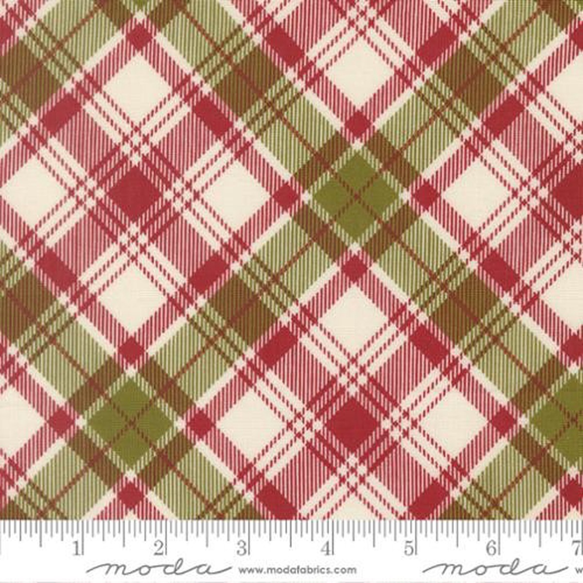 Moda - Chilly - Sweetwater - Christmas Plaid Red 55715 12