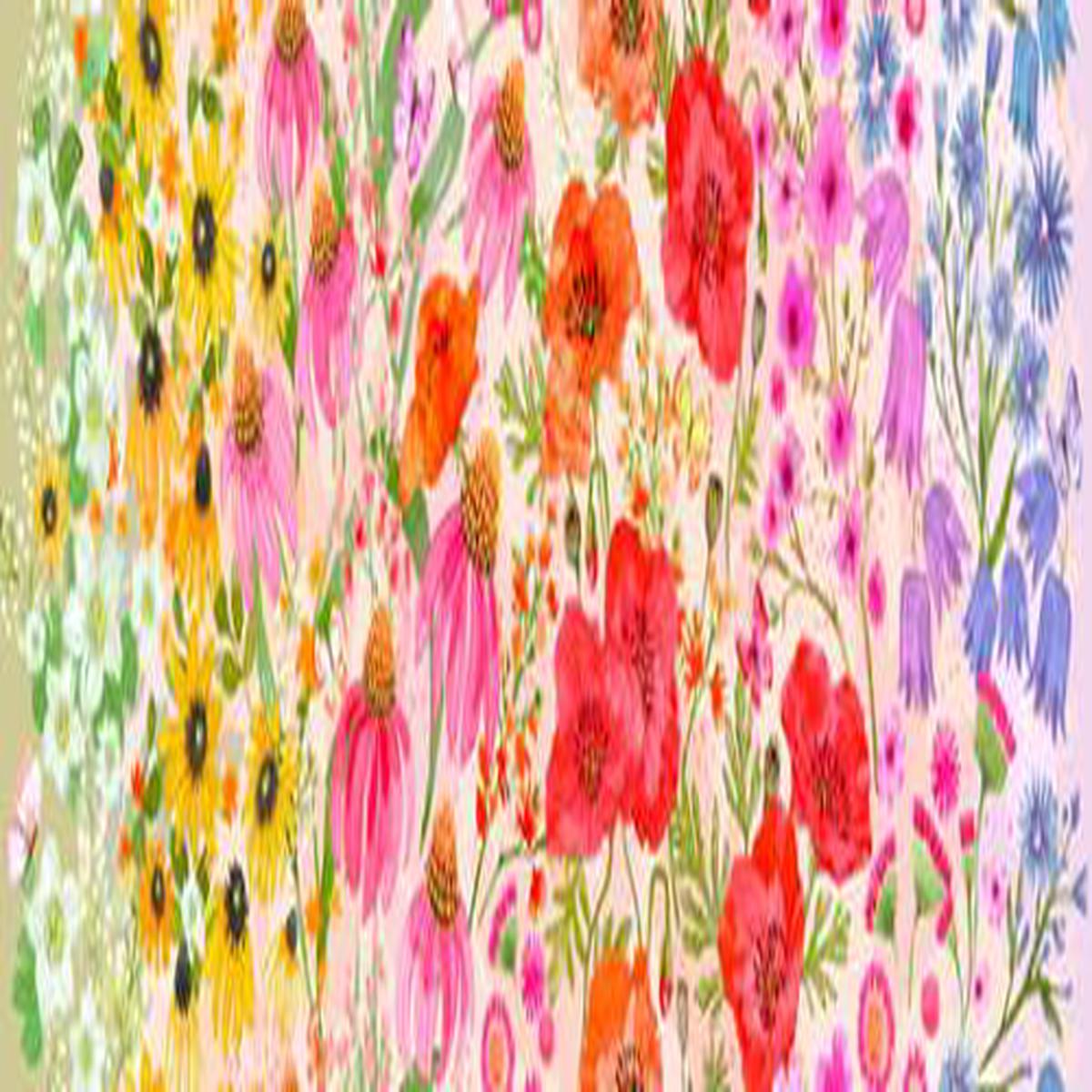 Superbloom-Pastel-Wildflowers Ombre Flowers
