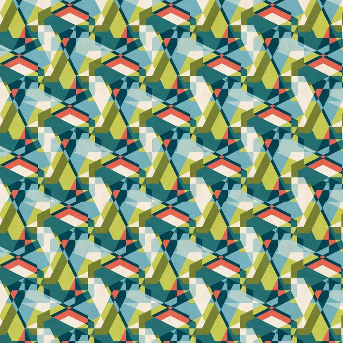 Abstract Geometric Fabric - Multi