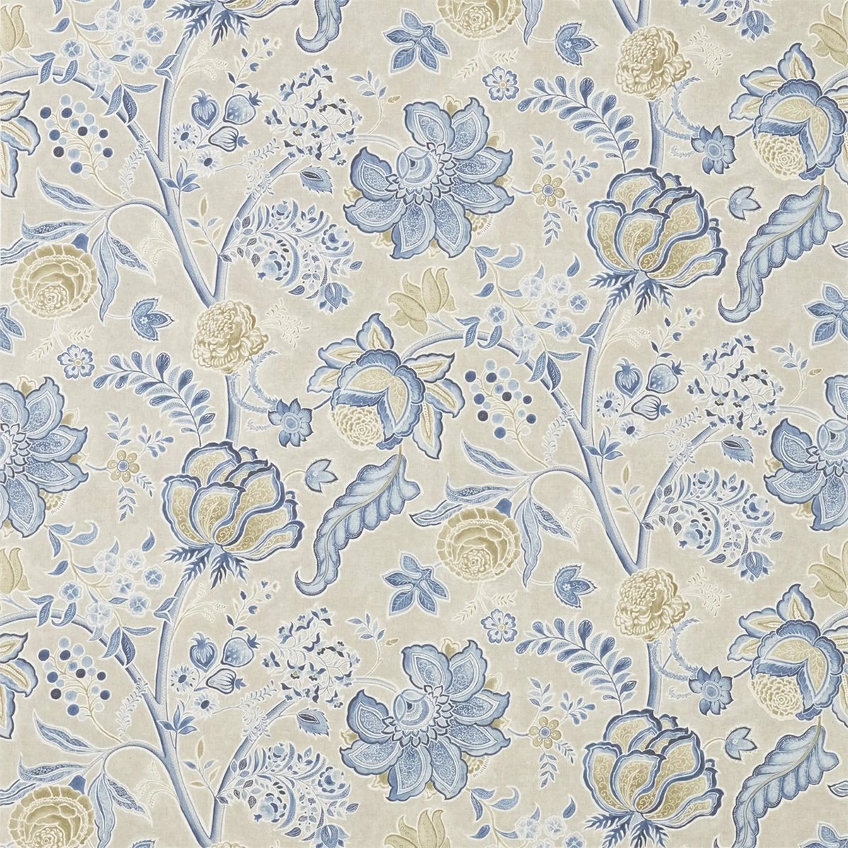 Shalimar Linen - China Blue/Linen | Order A Sample