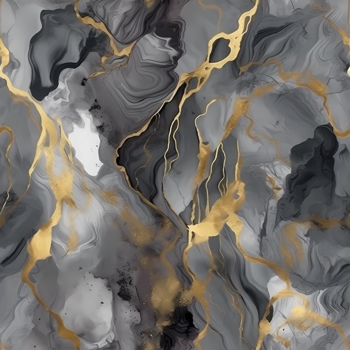 Elegant Marble Fabric - Dark Gray