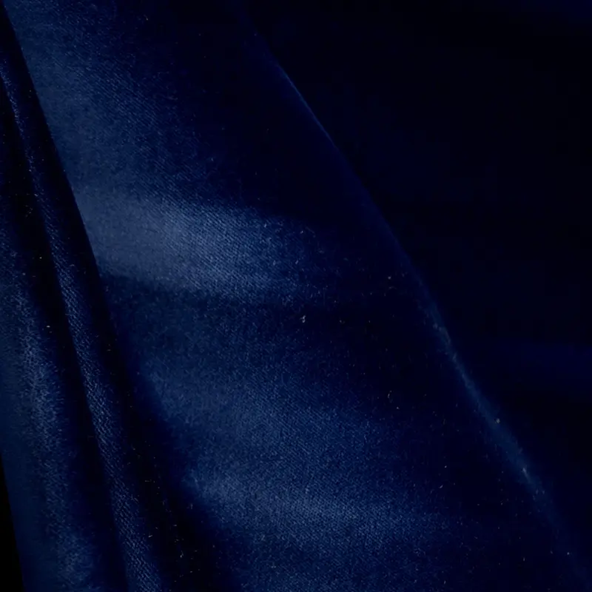 Como Indigo Dark Blue Solid Velvet Fabric