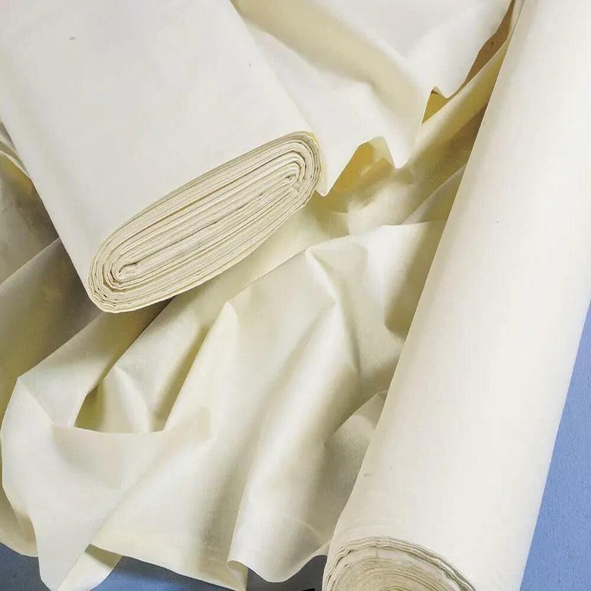 23 Metres x 274cms Double Width Finesse PolyCotton Ivory Curtain Lining Fabric