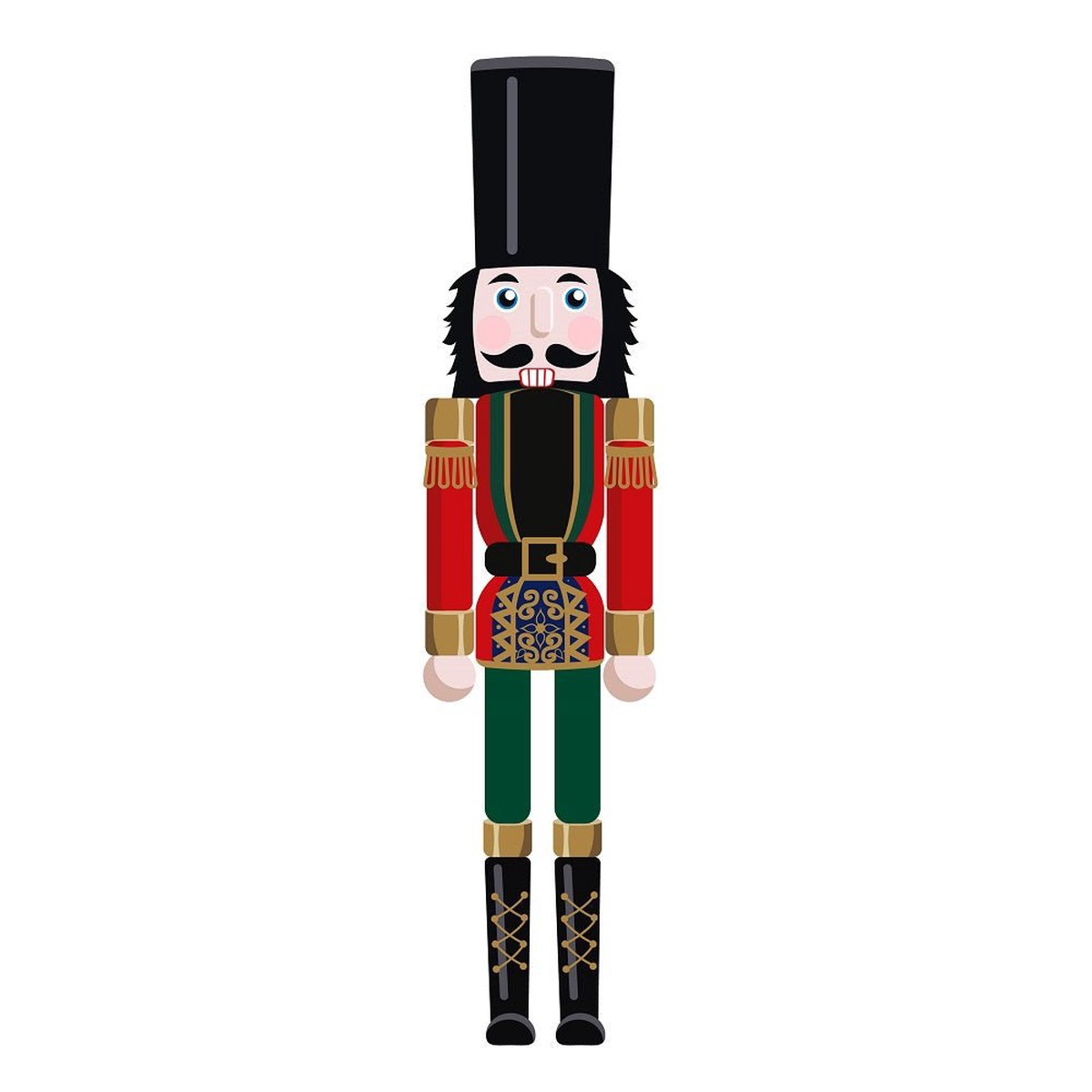 Nutcracker Figurine 2 Fabric Panel