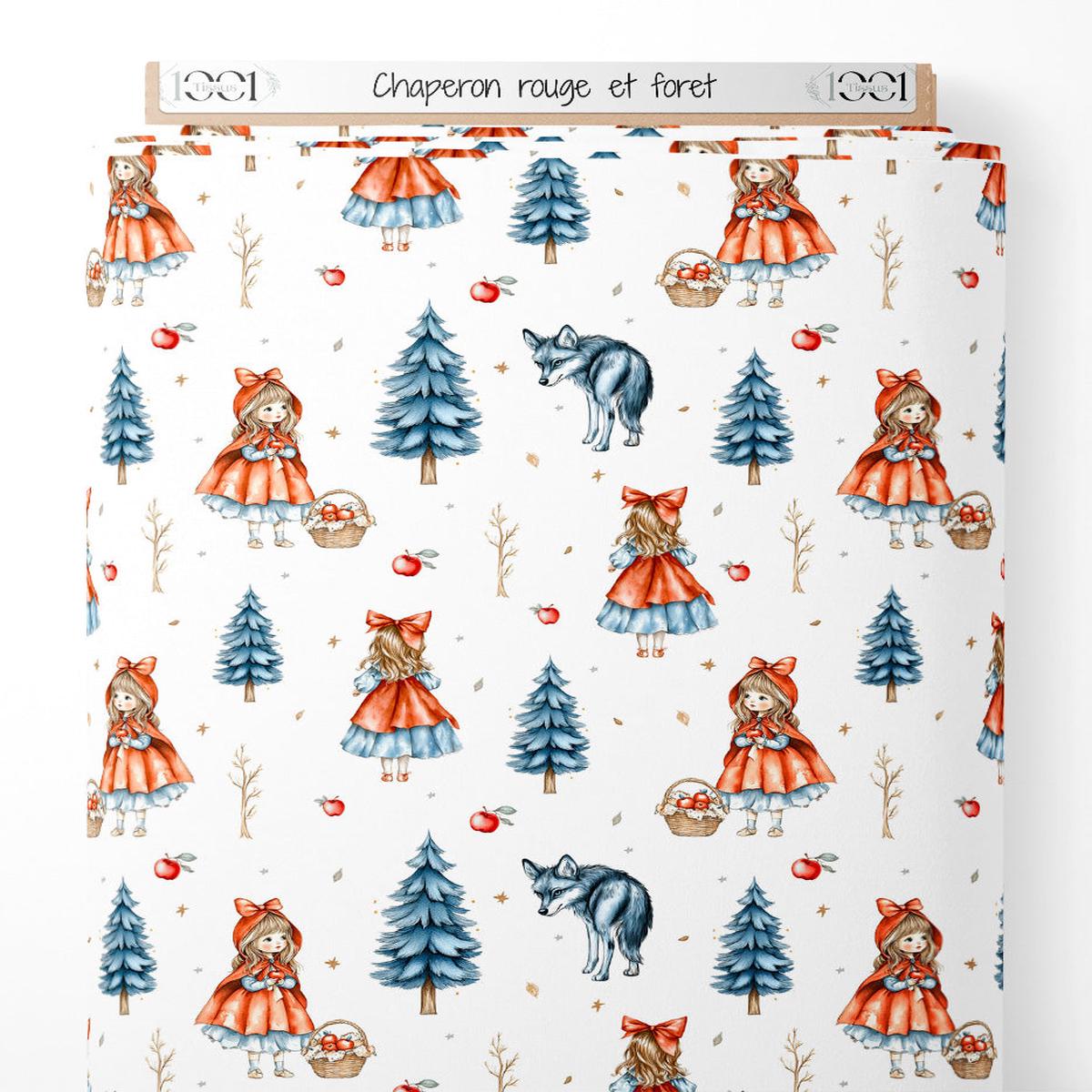 Tissu - Chaperon rouge et fort