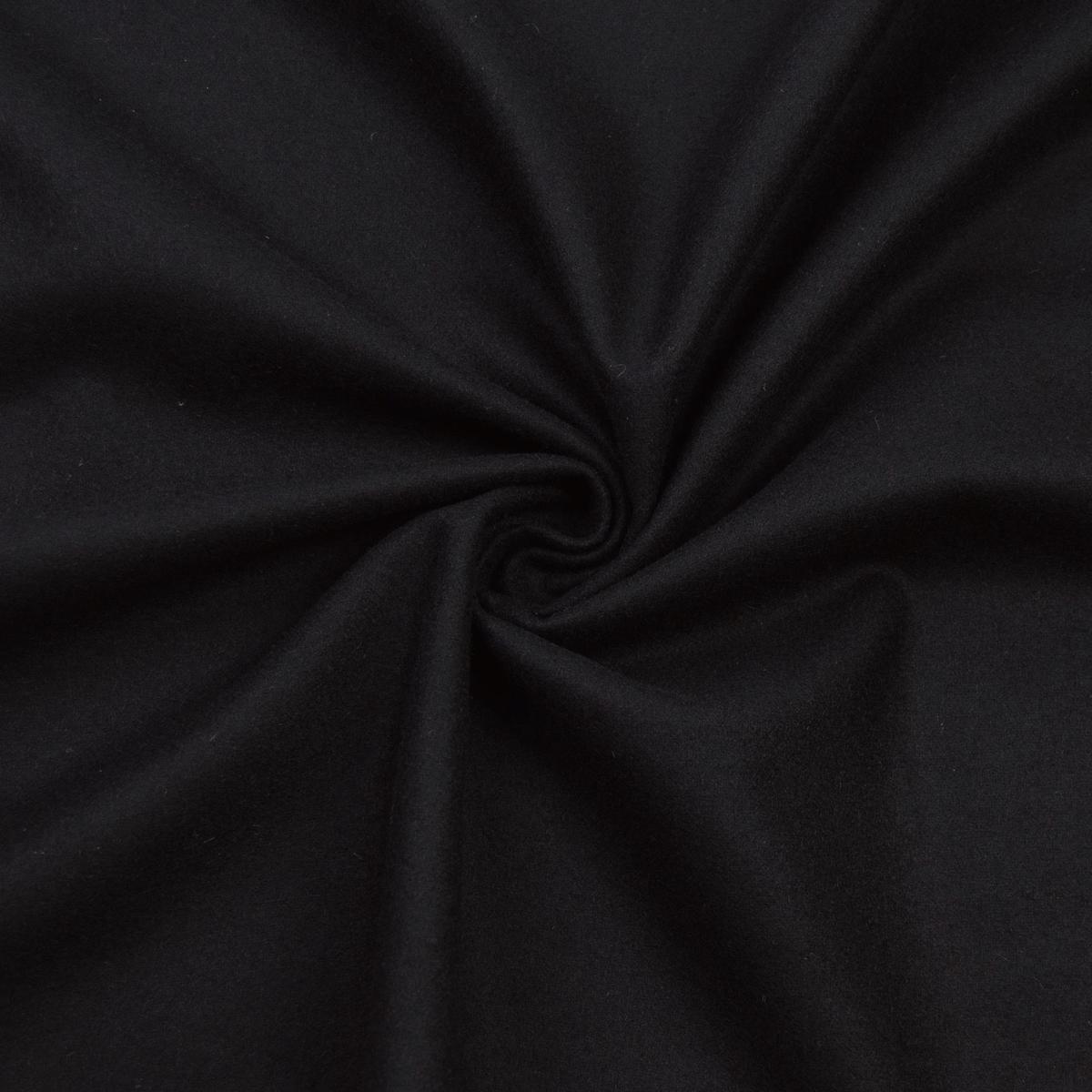 Ibram Black Wool Fabric
