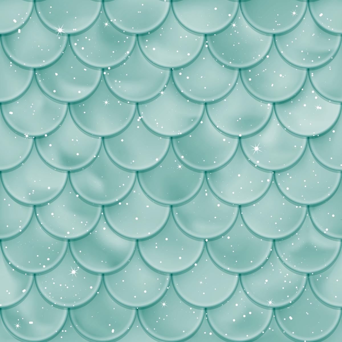 Mermaid Scales Pattern 74 Quilting Cotton Fabric