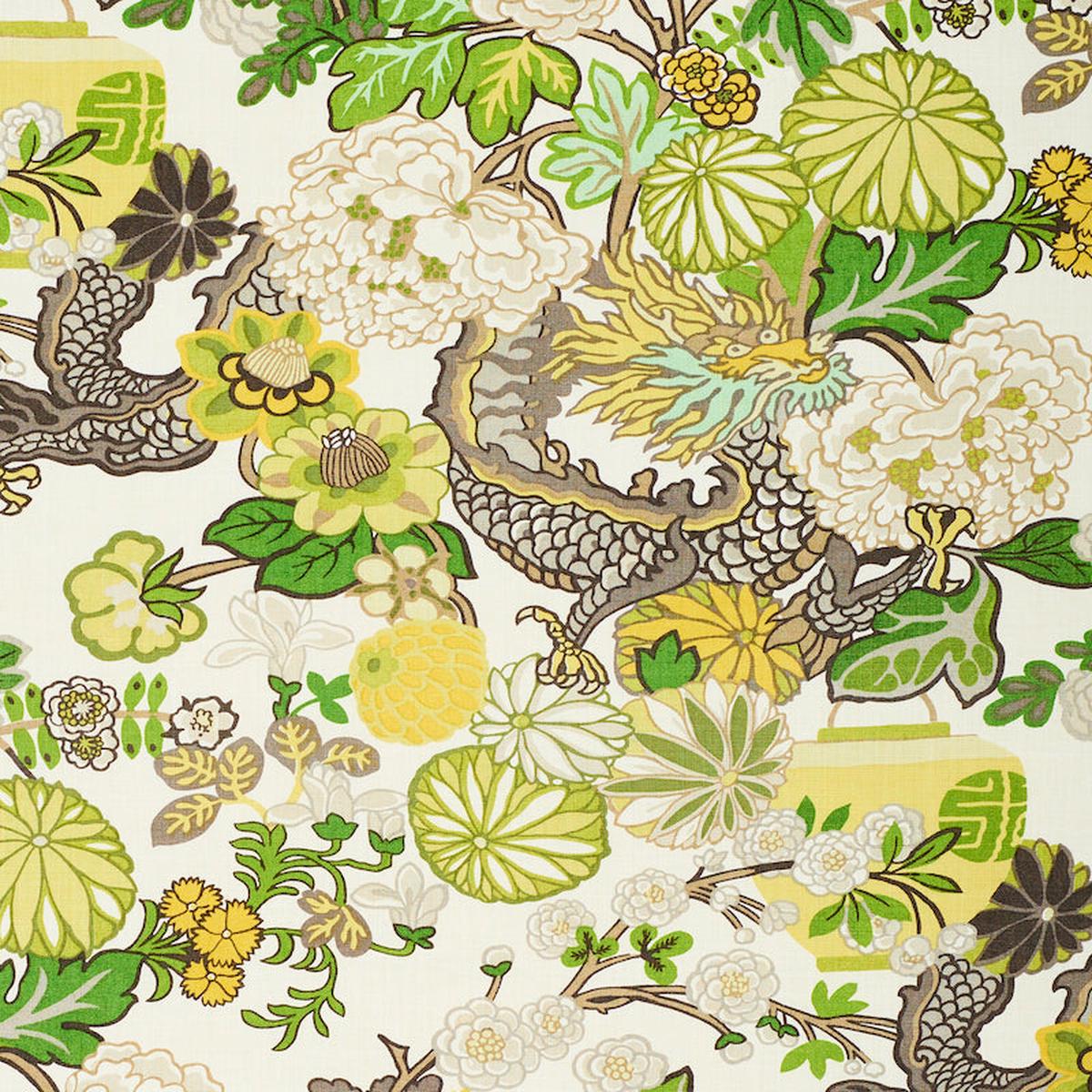 Chiang Mai Dragon Citrus Fabric