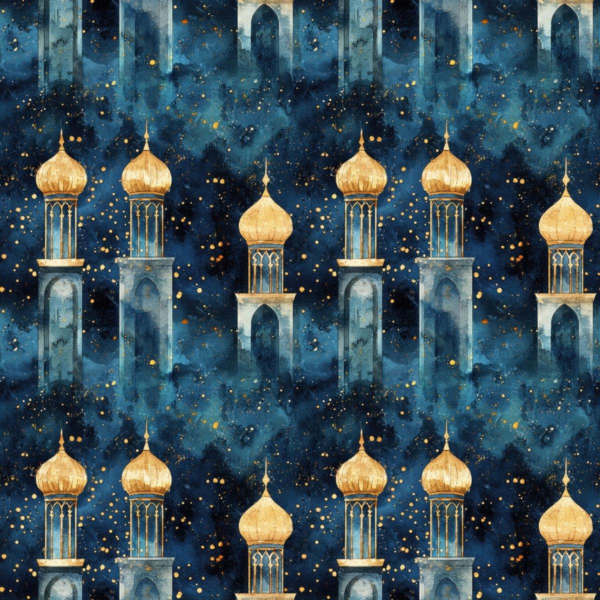 Arabian Midnight Pattern 8 Quilting Cotton Fabric