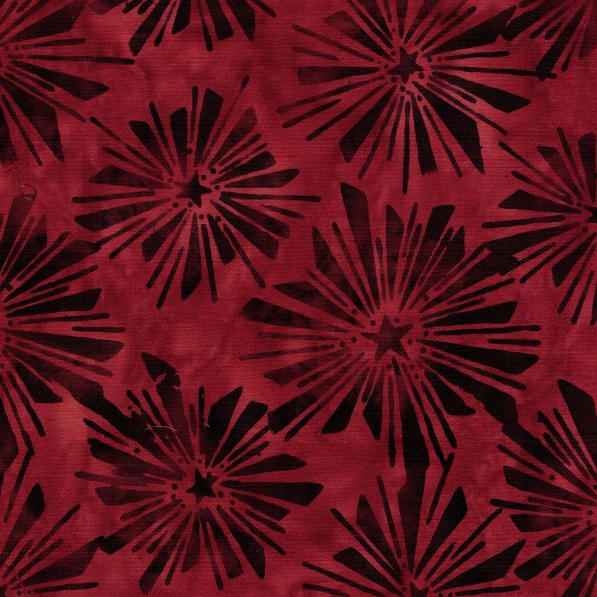 Island Batiks - Freedom Rings - Starburst Red Paprika