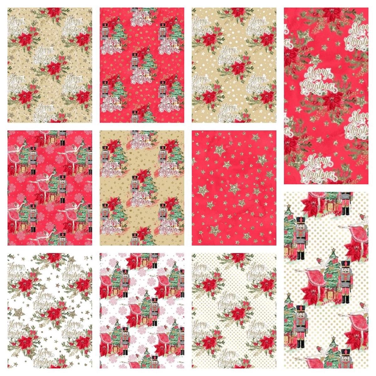Elegant Nutcracker Volume 2 Fat Quarter Bundle - 11 Pieces
