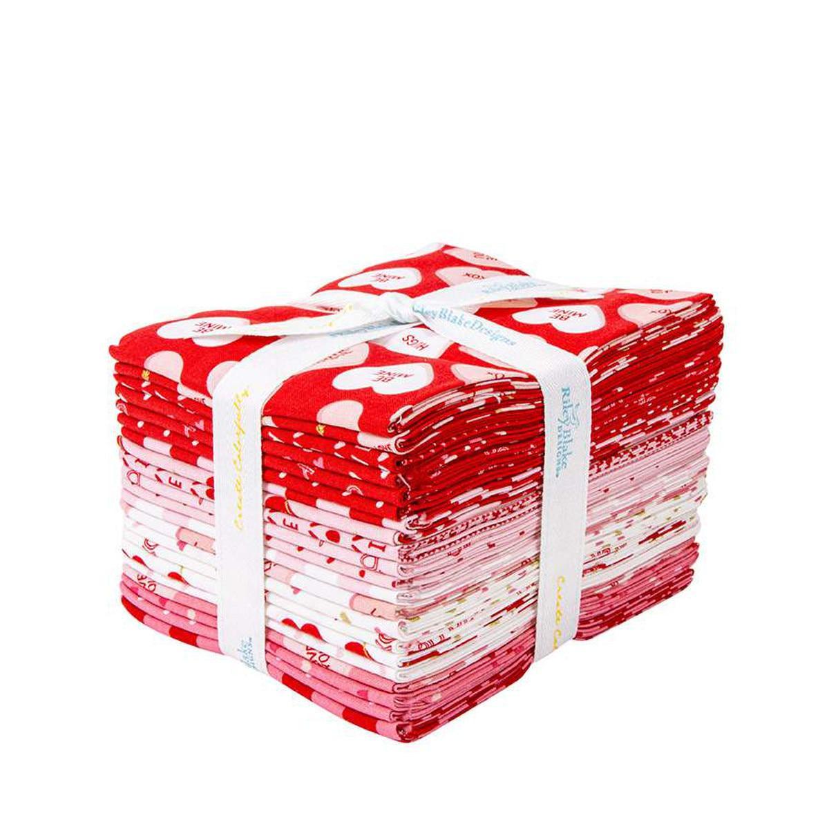 SALE Sweetheart Fat Quarter Bundle - 21-Piece - Riley Blake Designs - Precut - Valentine's Day - Quilting Cotton Fabric