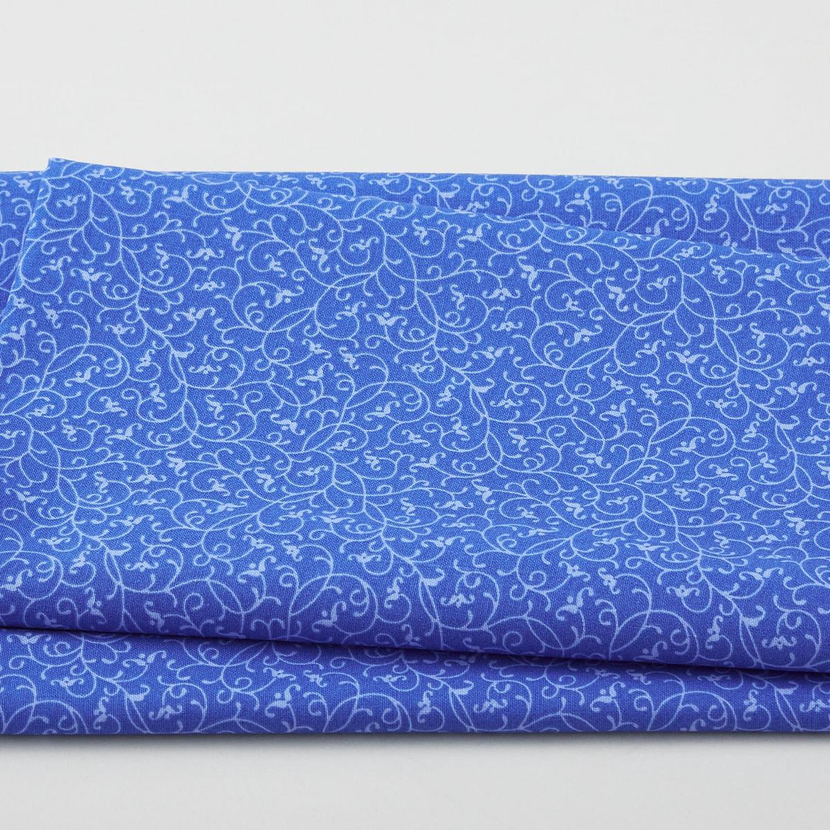 Blue Bayou - Viney Floral Dark Blue 2 Yard Cut