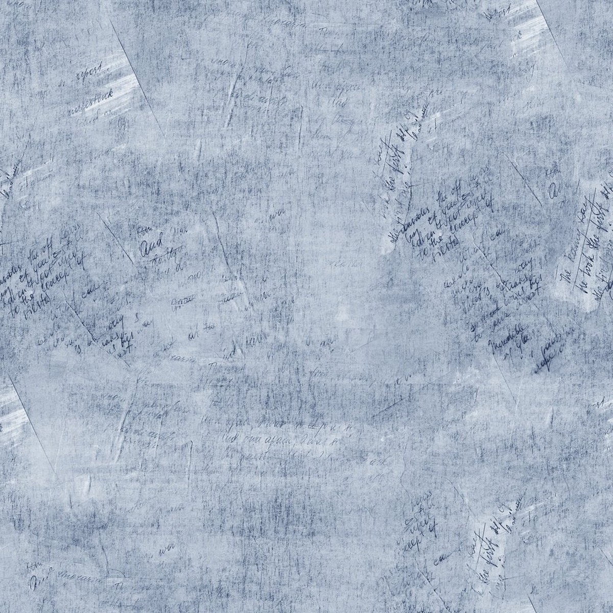 Vintage Script Fabric - Bodega Bay