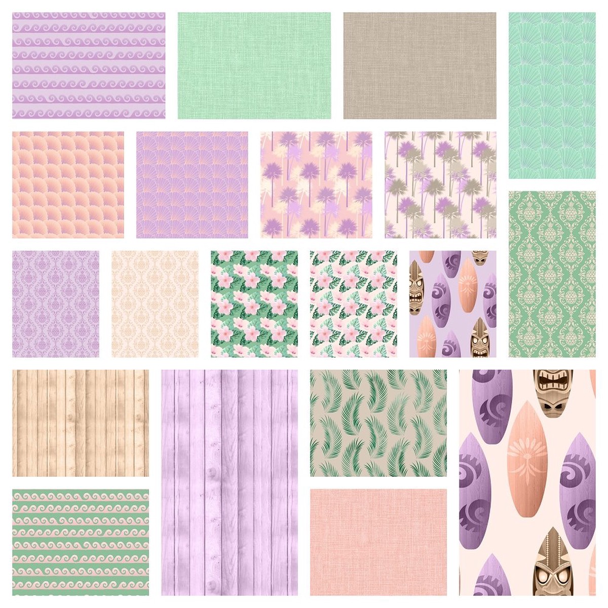 Beach Bum Fabric Collection - 12 Yard Bundle