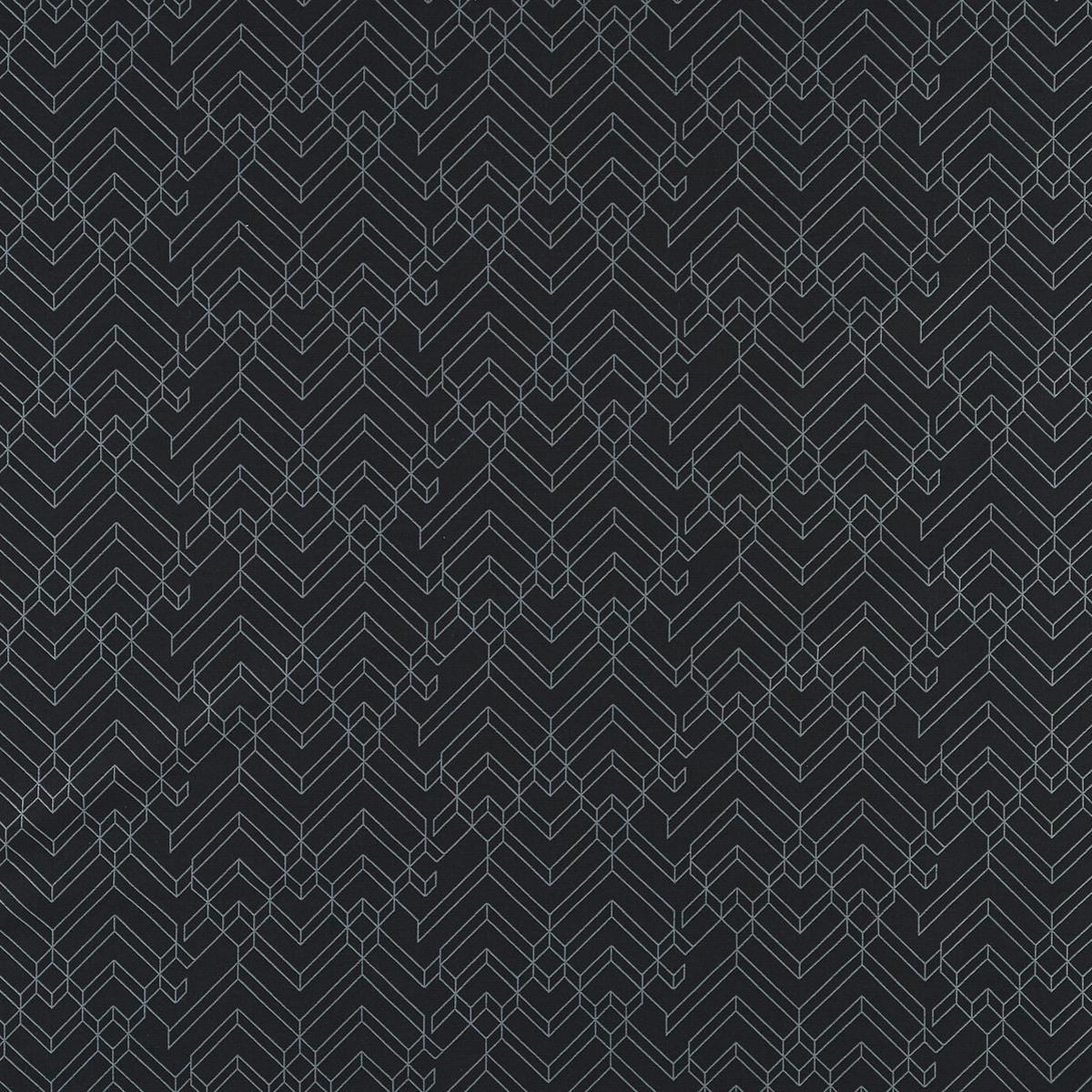 JF Fabrics Crypton TECTONIC 99 Fabric Geometric Black Woven - 8947499 J8911