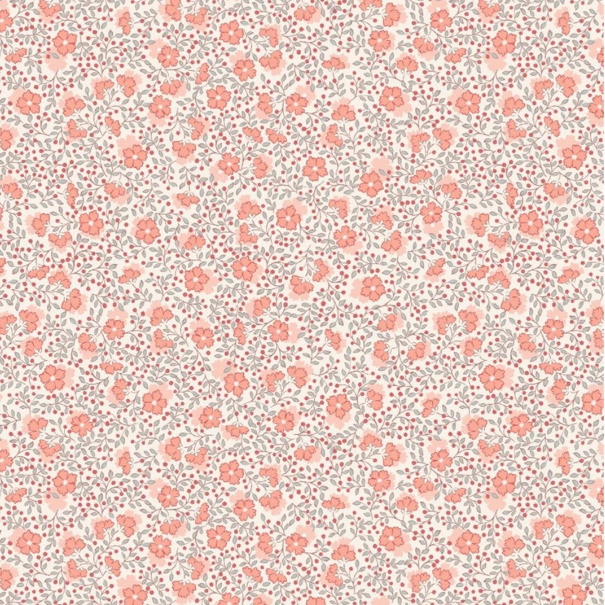 Lewis and Irene Hannahs Flowers Ditzy Floral on Cream